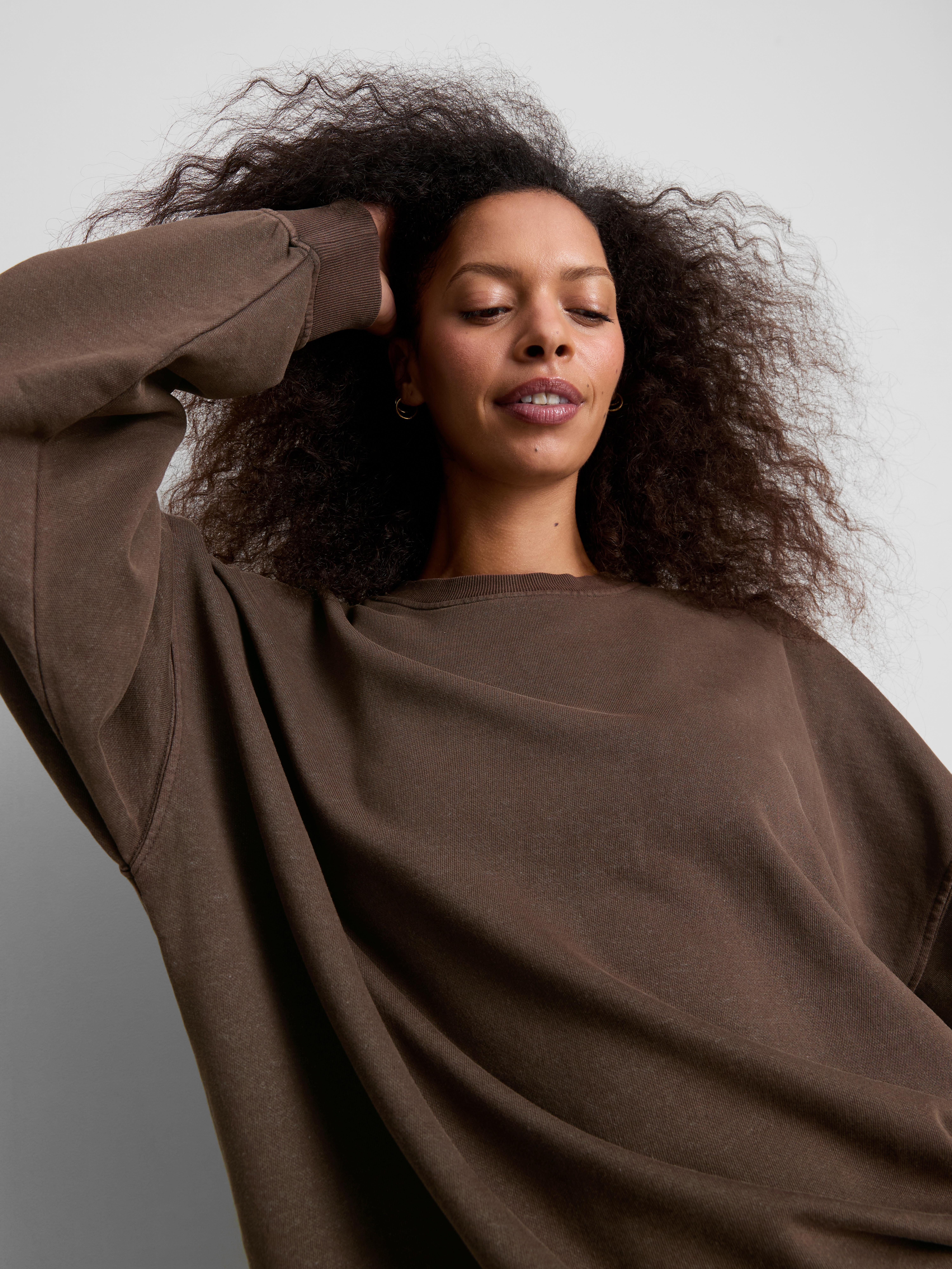 Cotton-Rich Acid-Wash Active Sweatshirt