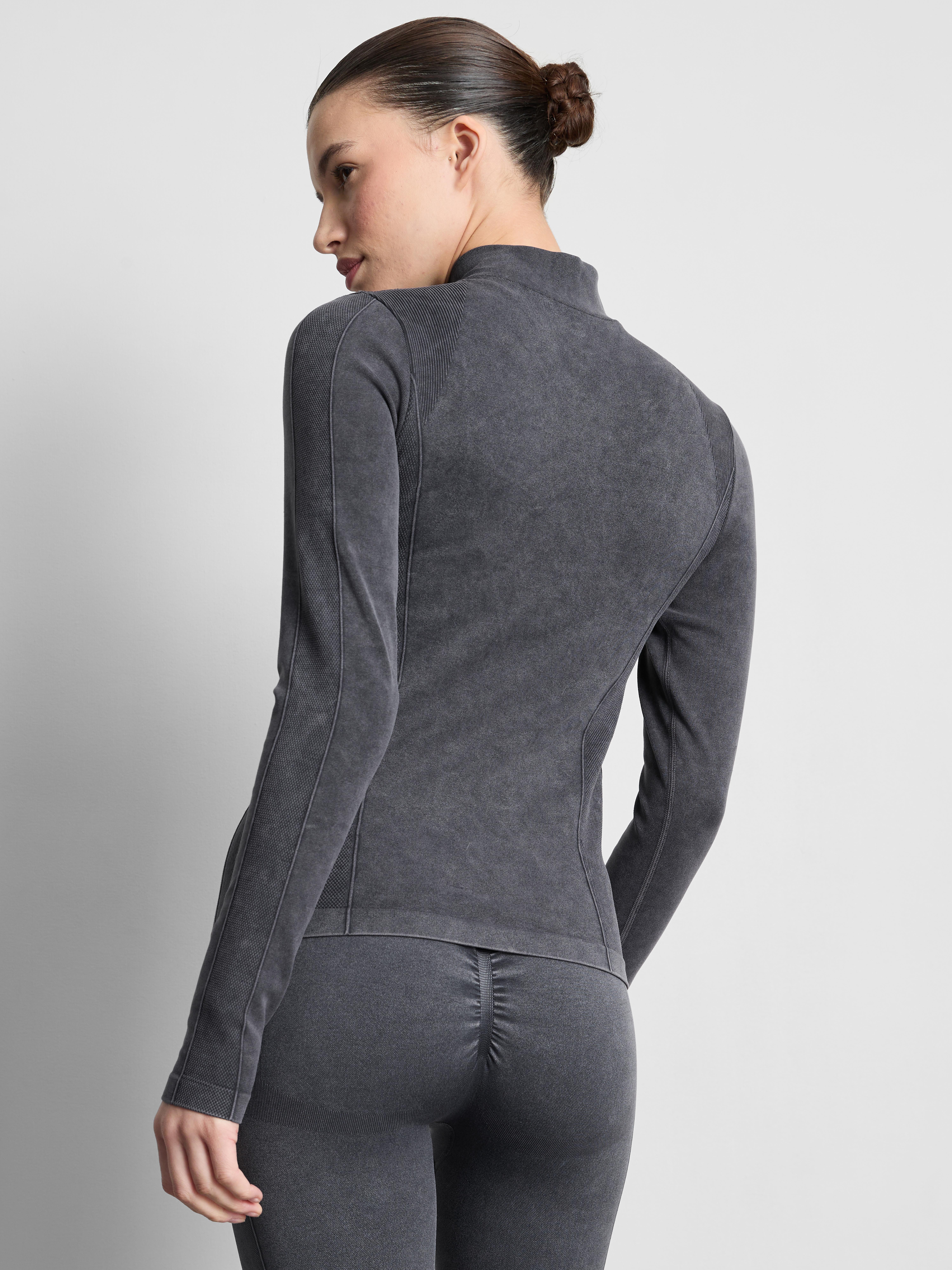 Seamless Acid Wash Active Jacket