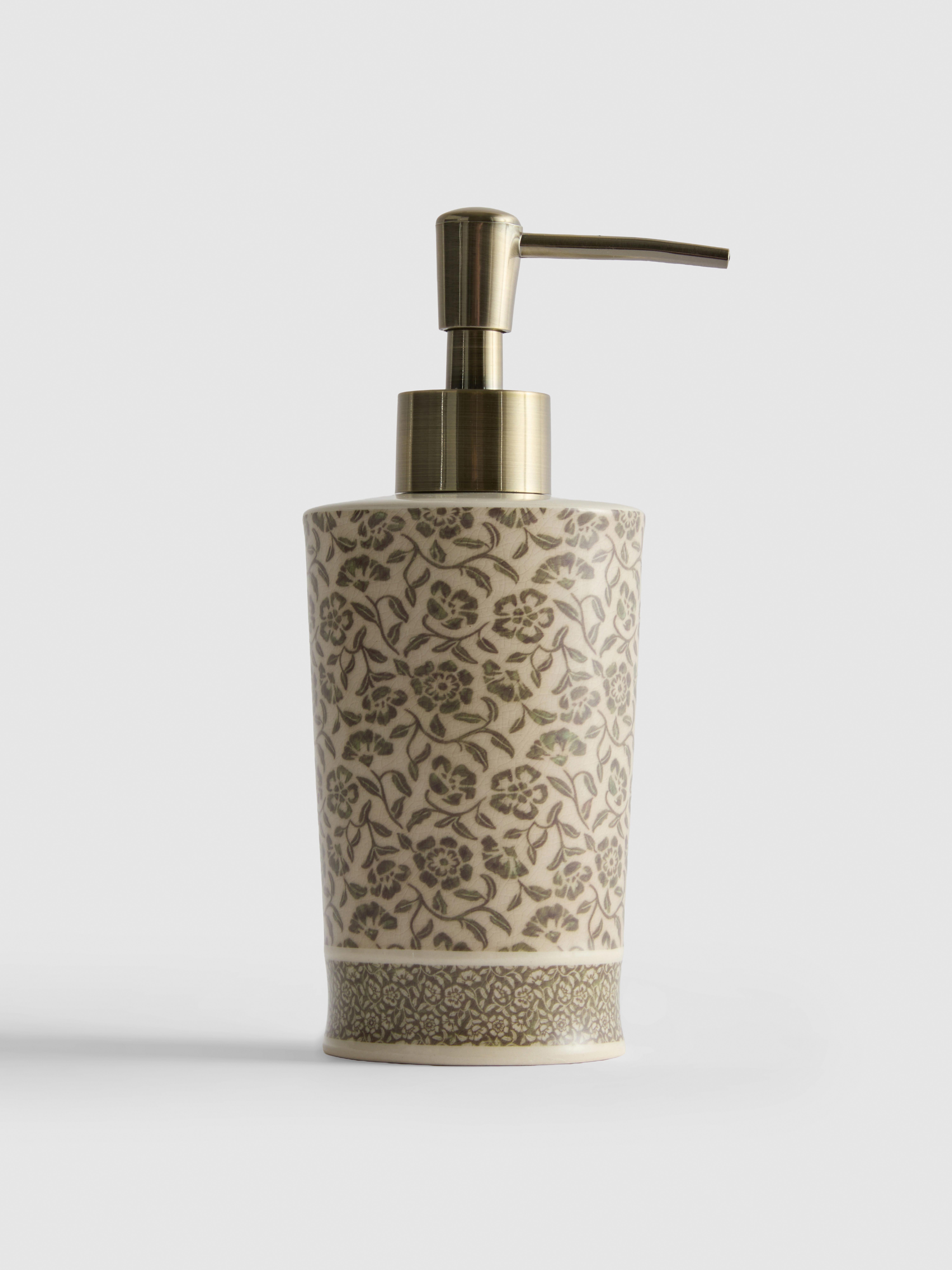 Floral Soap Dispenser
