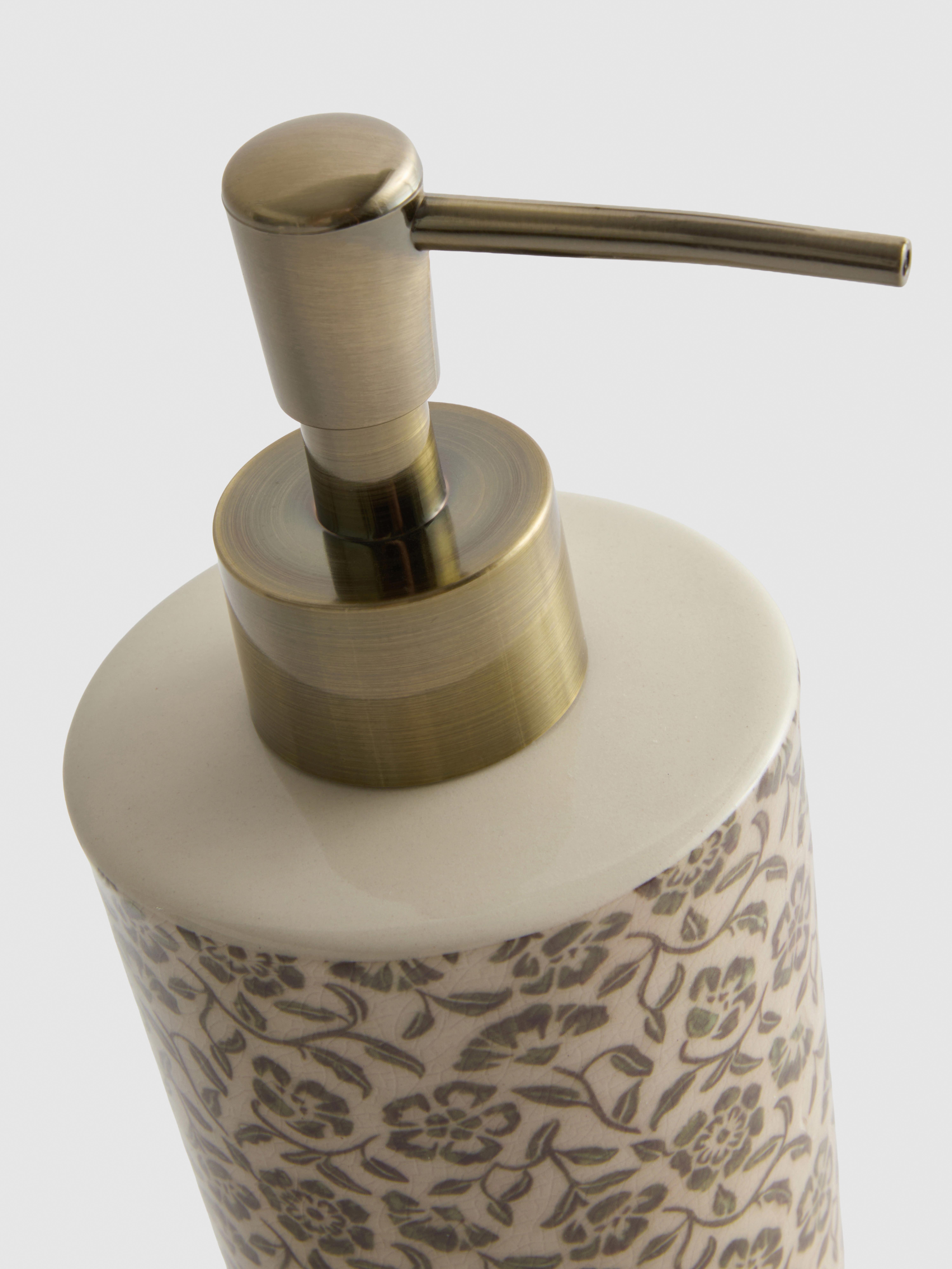 Seifenspender mit Blumenmuster