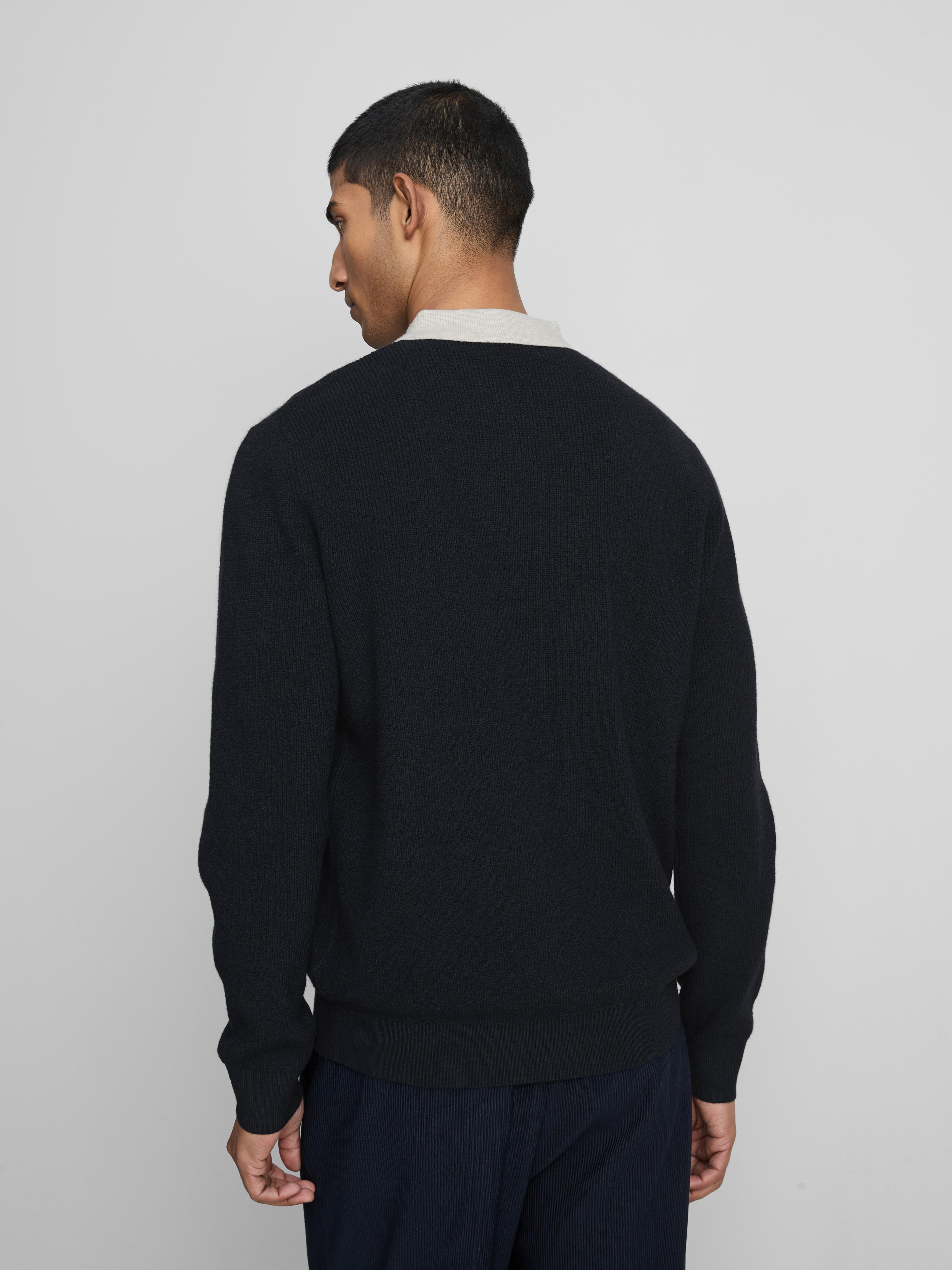 Pulover polo din tricot