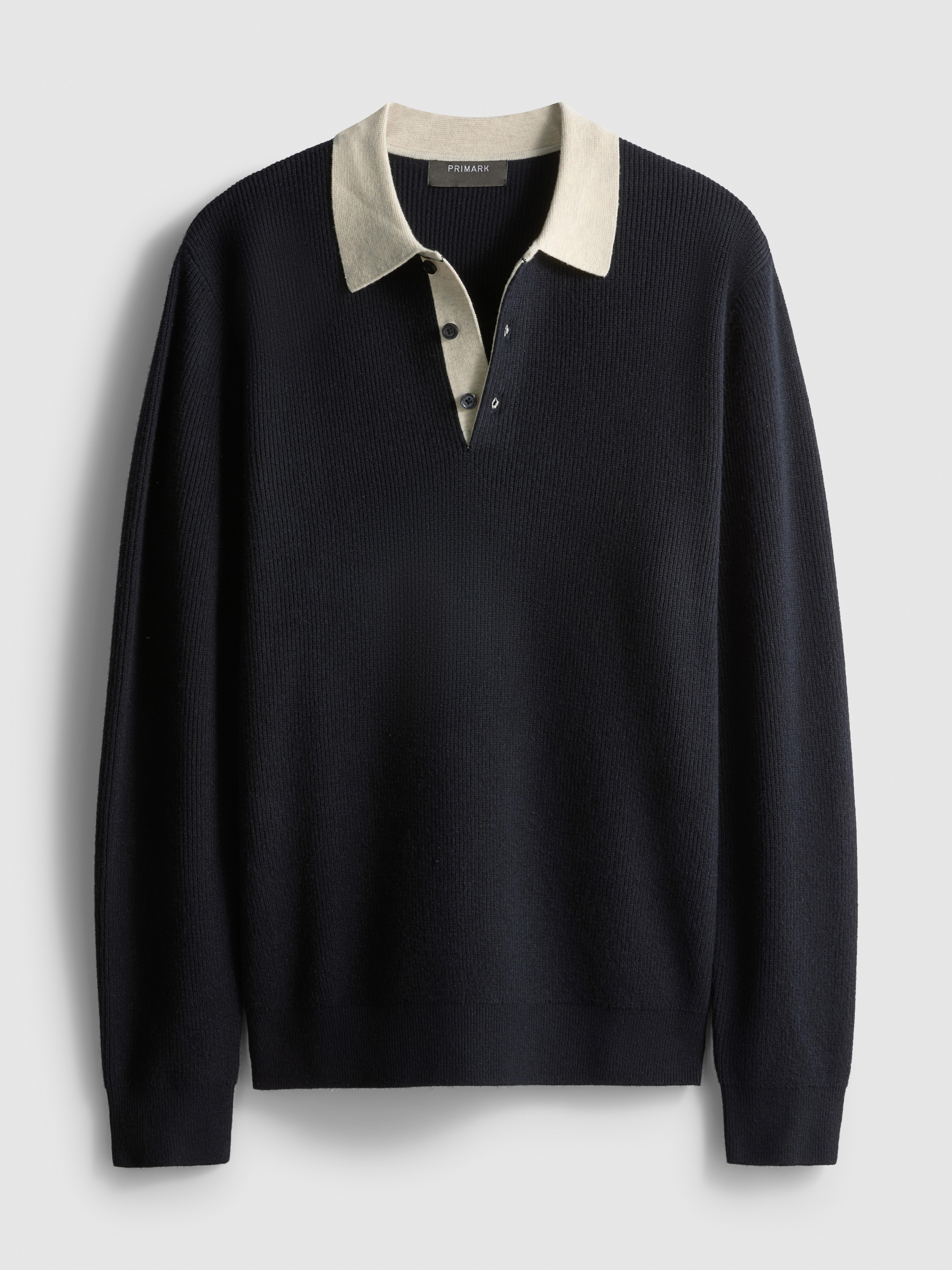 Pulover polo din tricot