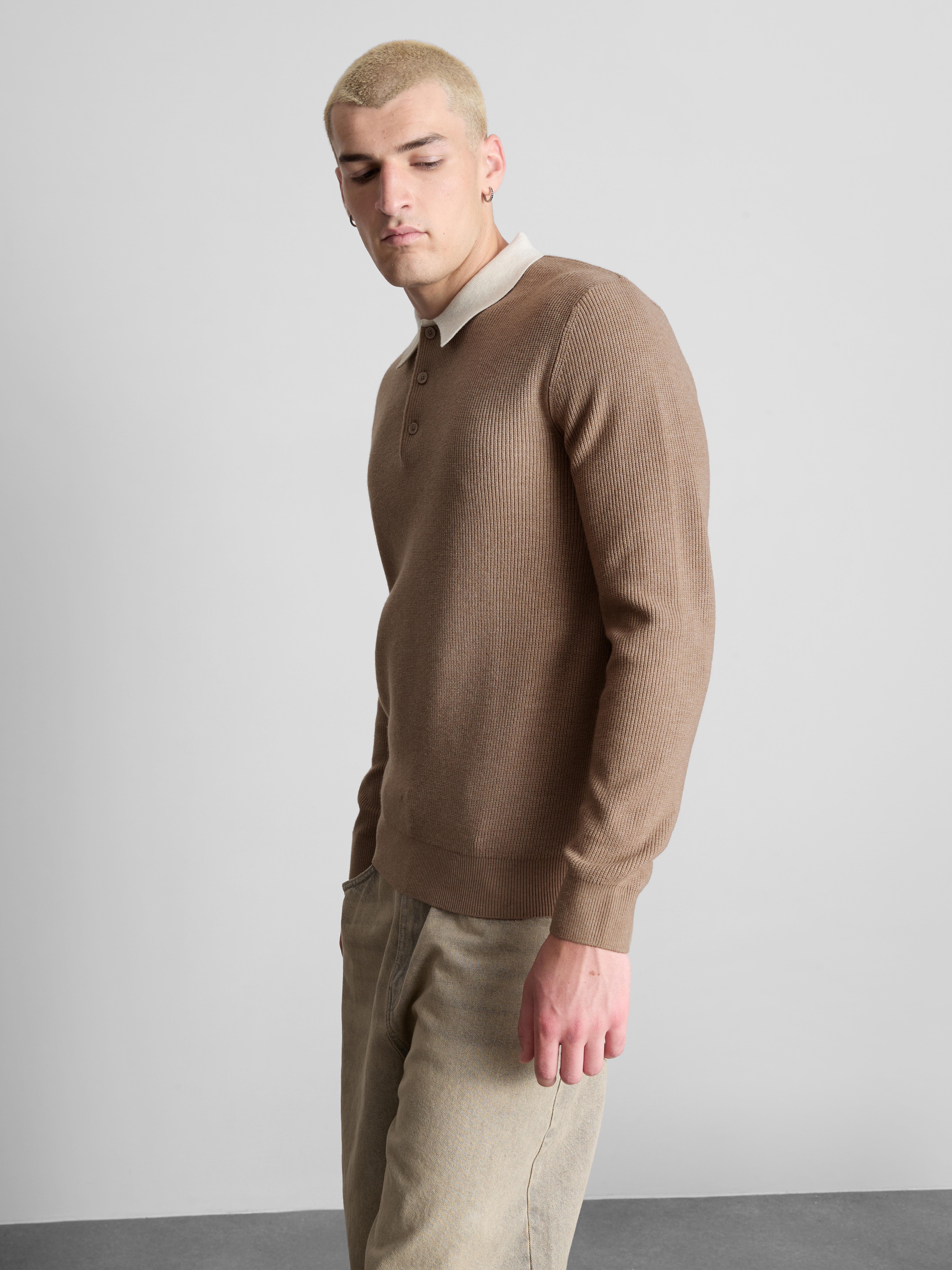 Knitted Polo Jumper