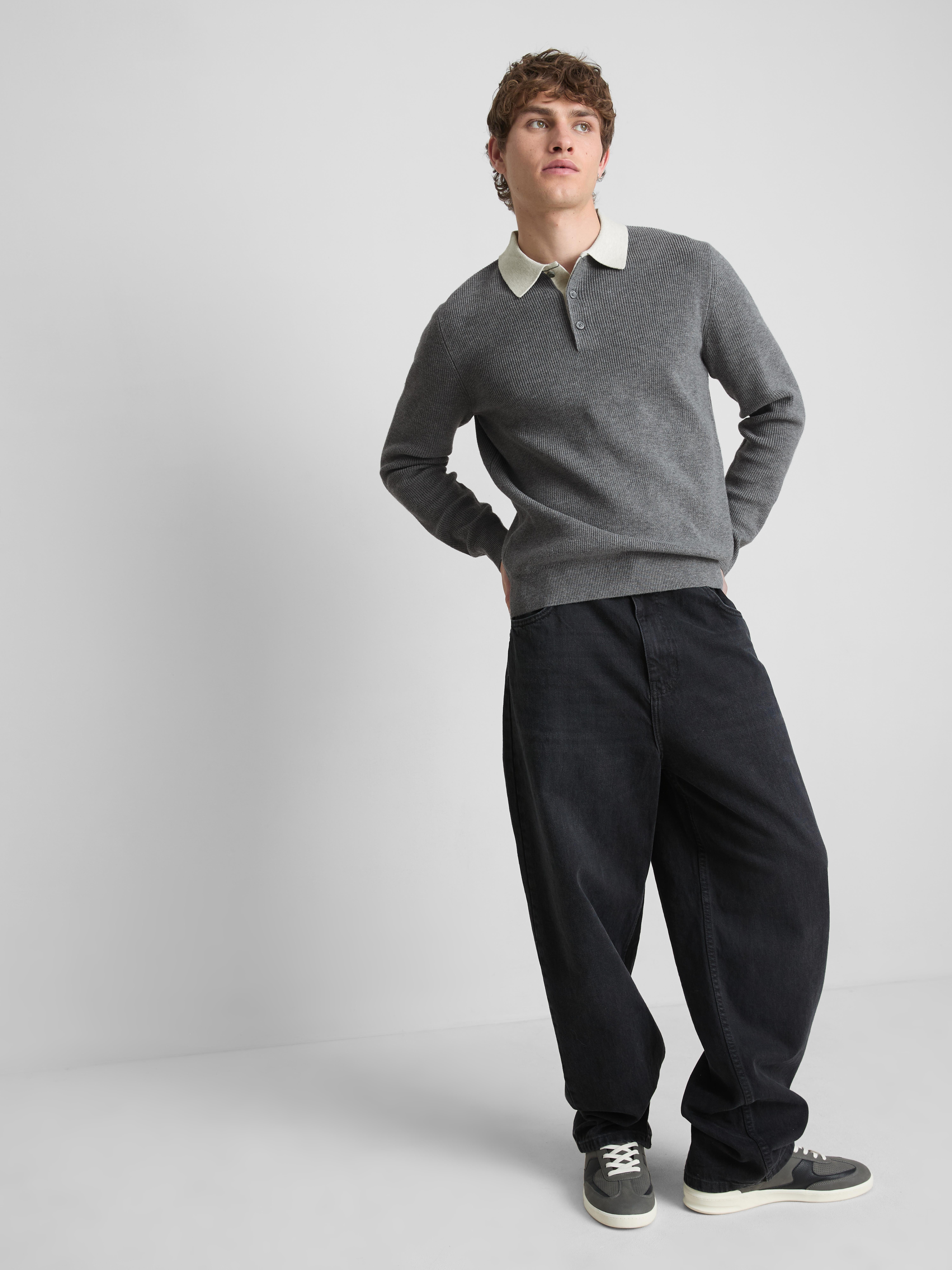 Knitted Polo Jumper