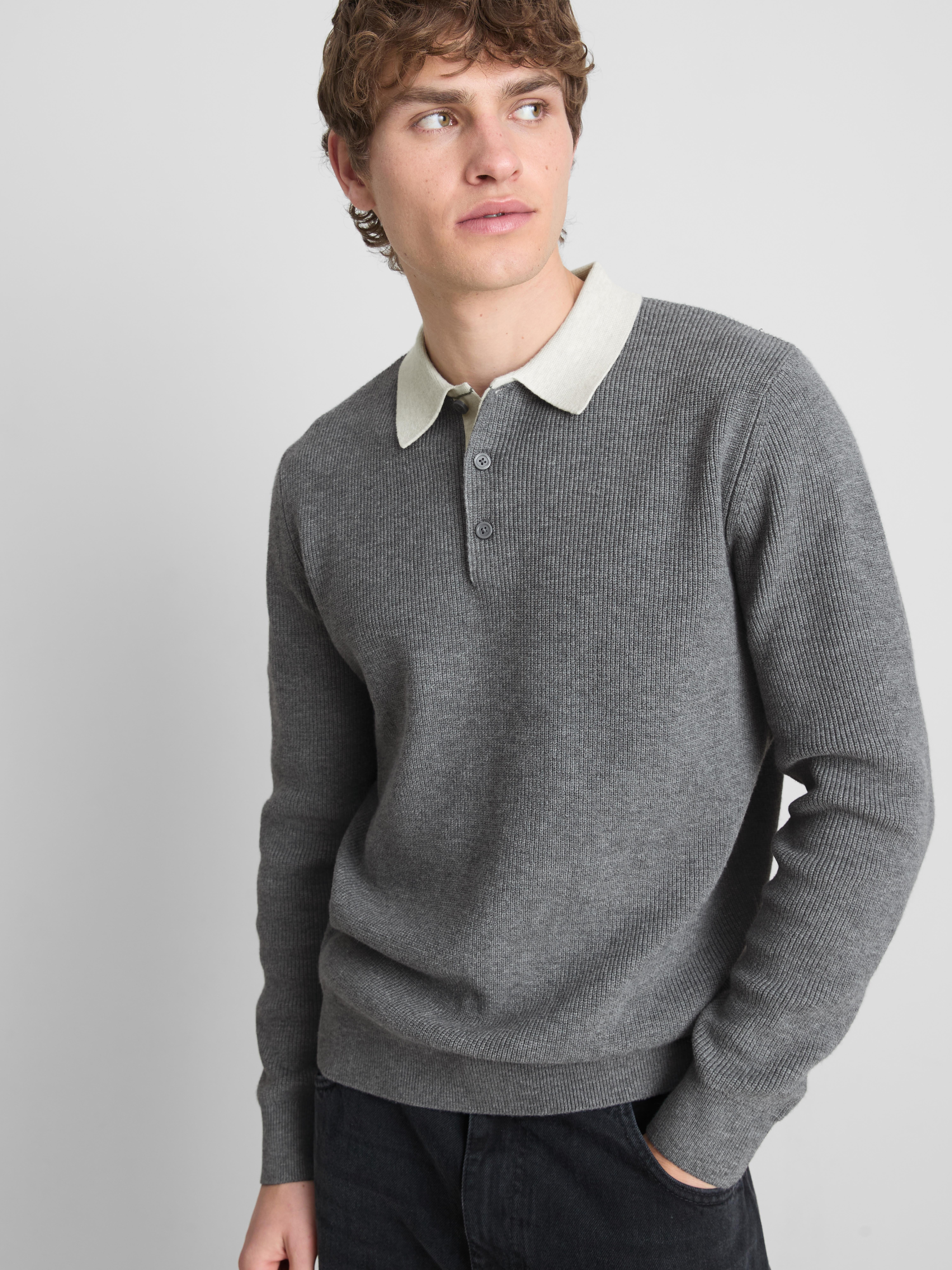 Knit Polo Sweater