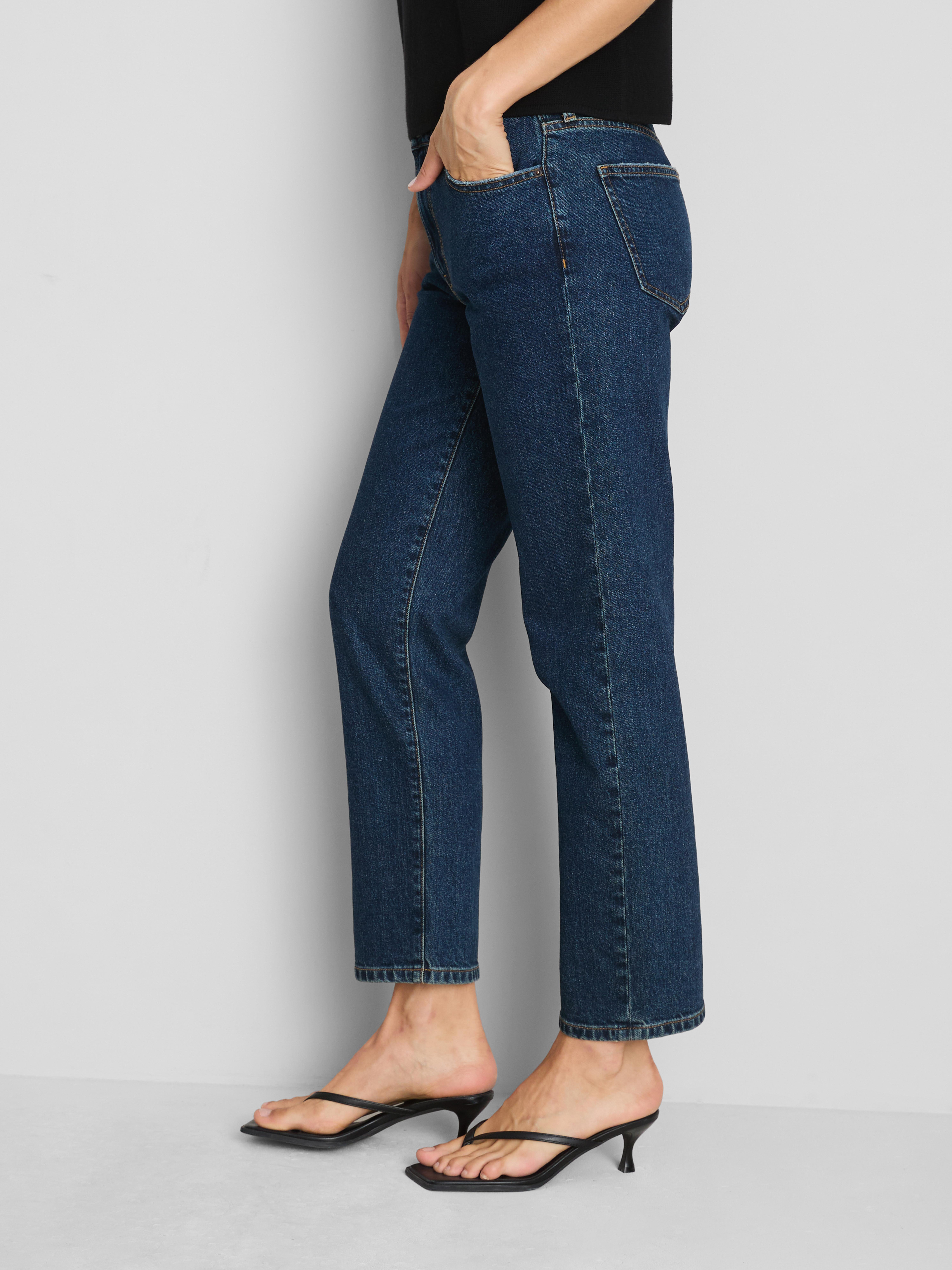 Jeans slim a gamba dritta