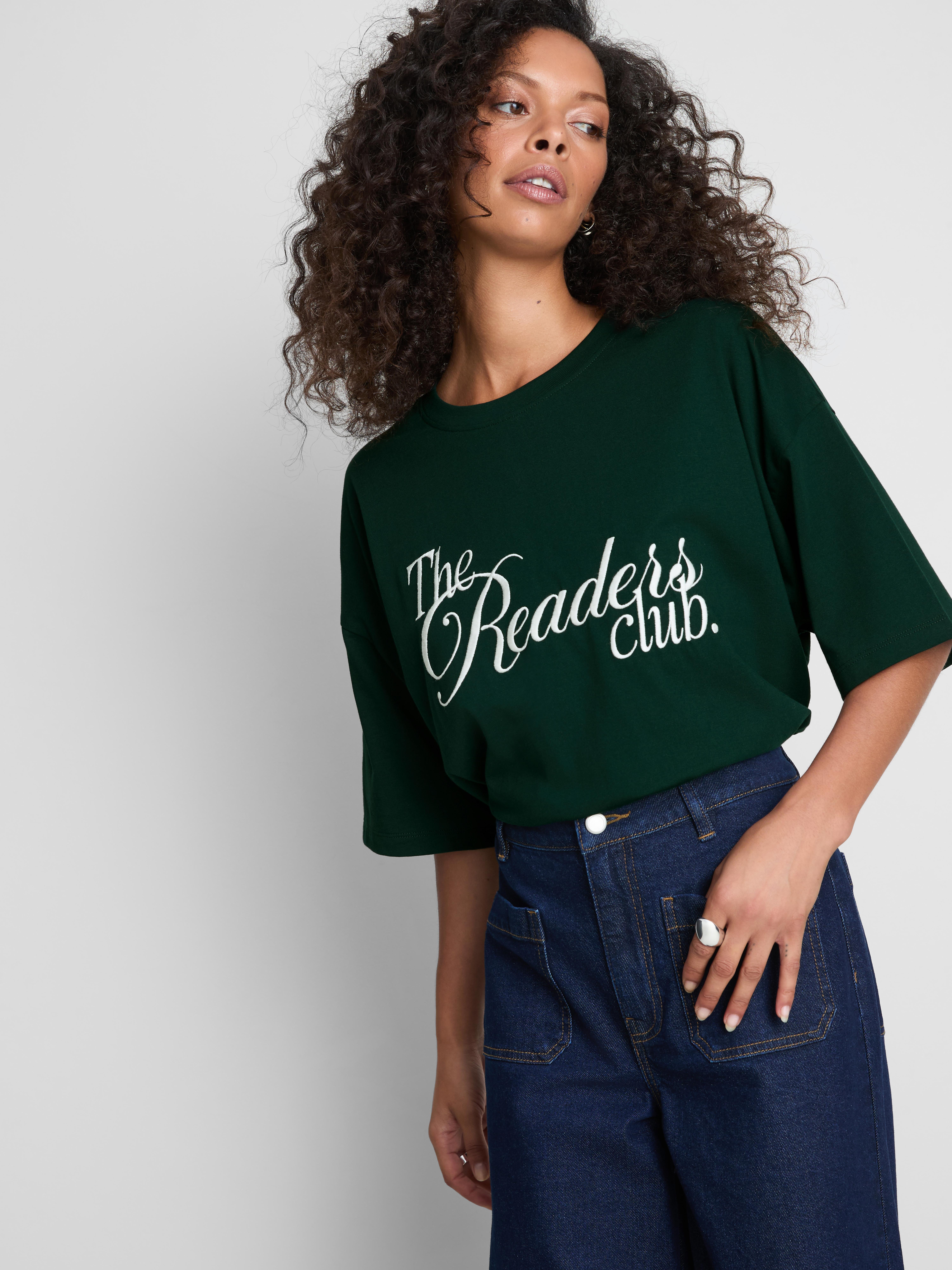 Paula Echevarría Oversized Slogan Tee