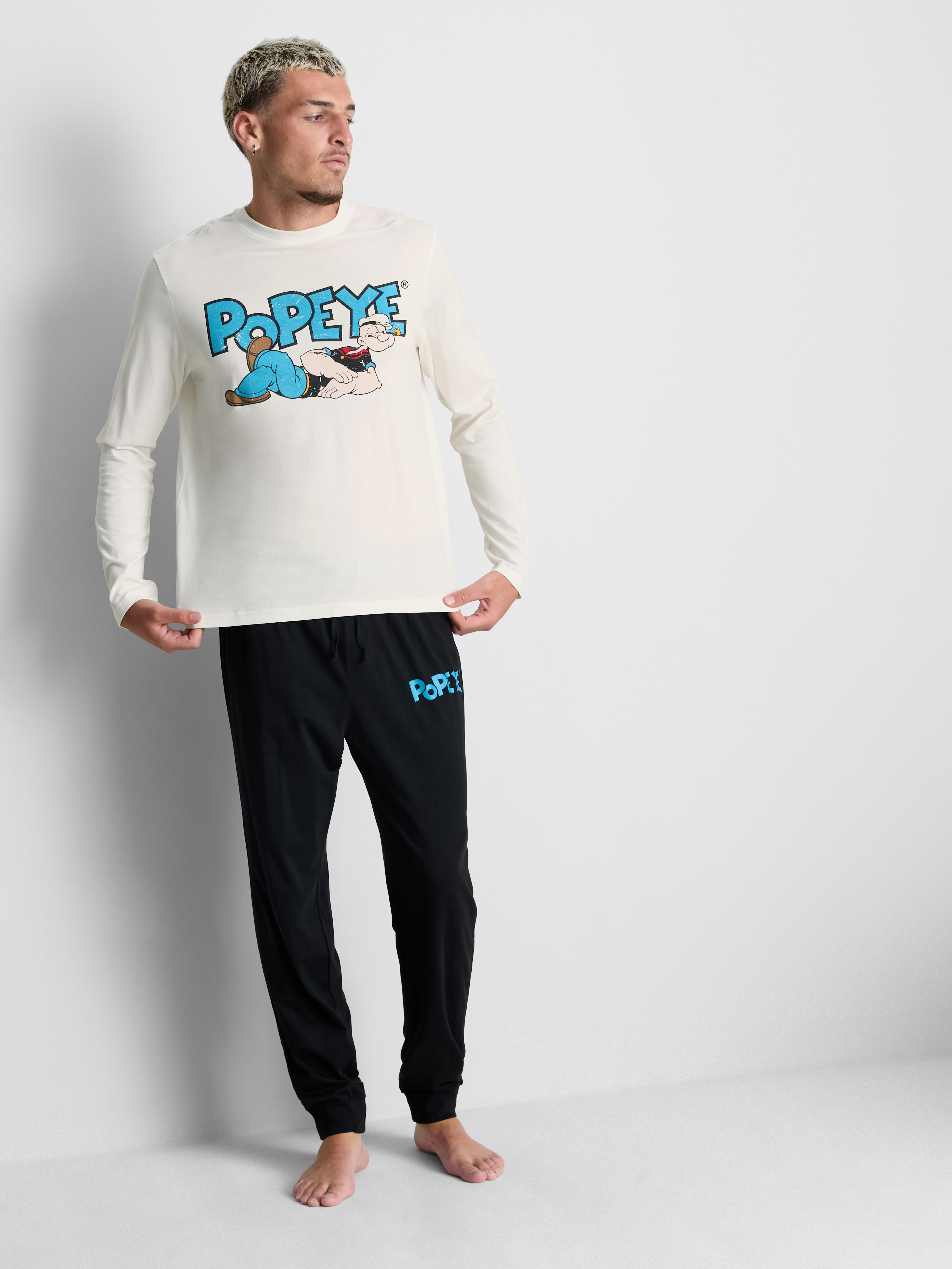 Popeye Pure Cotton Long Pajama Set