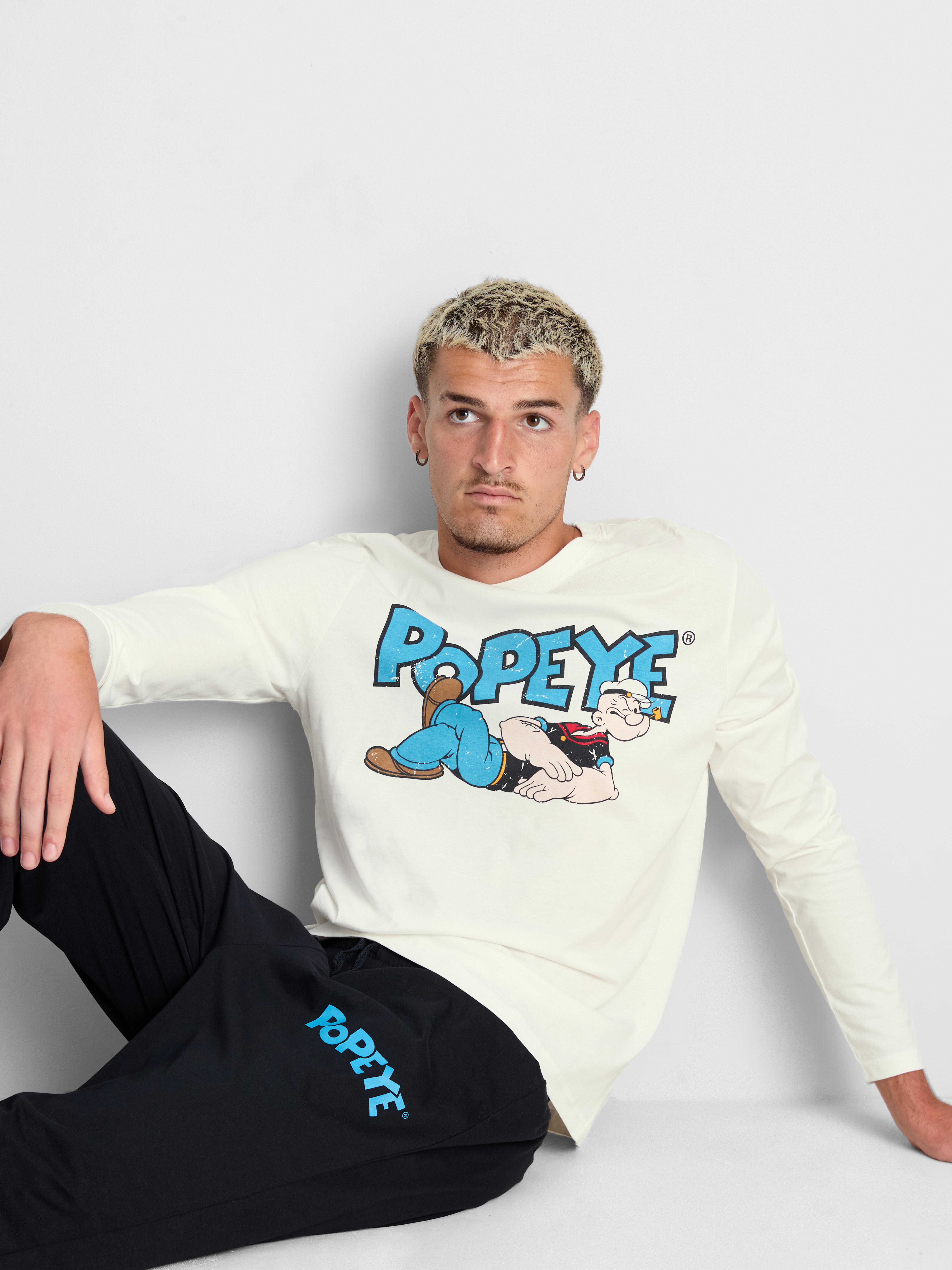 Popeye Pure Cotton Long Pajama Set