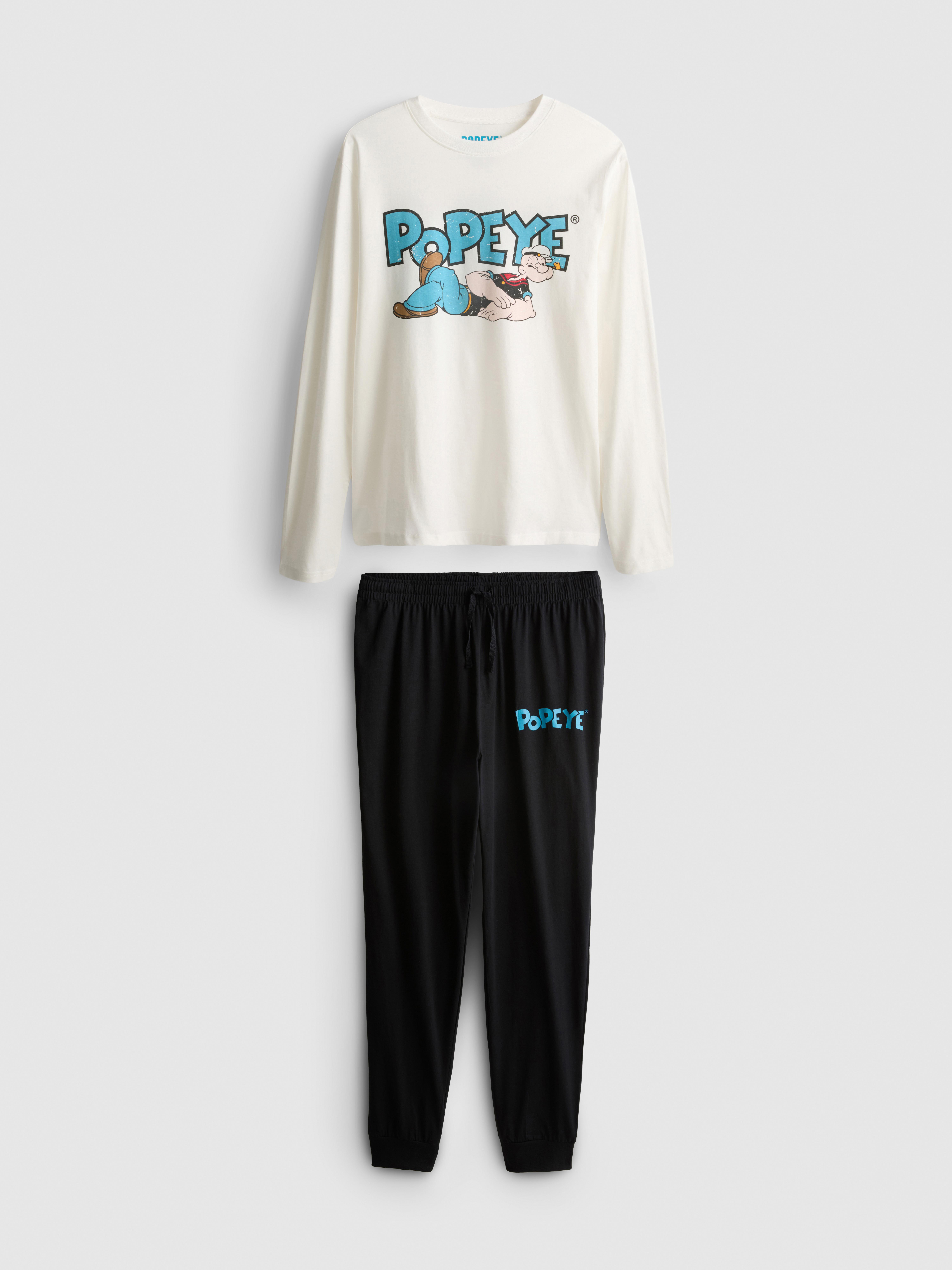 Pyjama long en pur coton Popeye