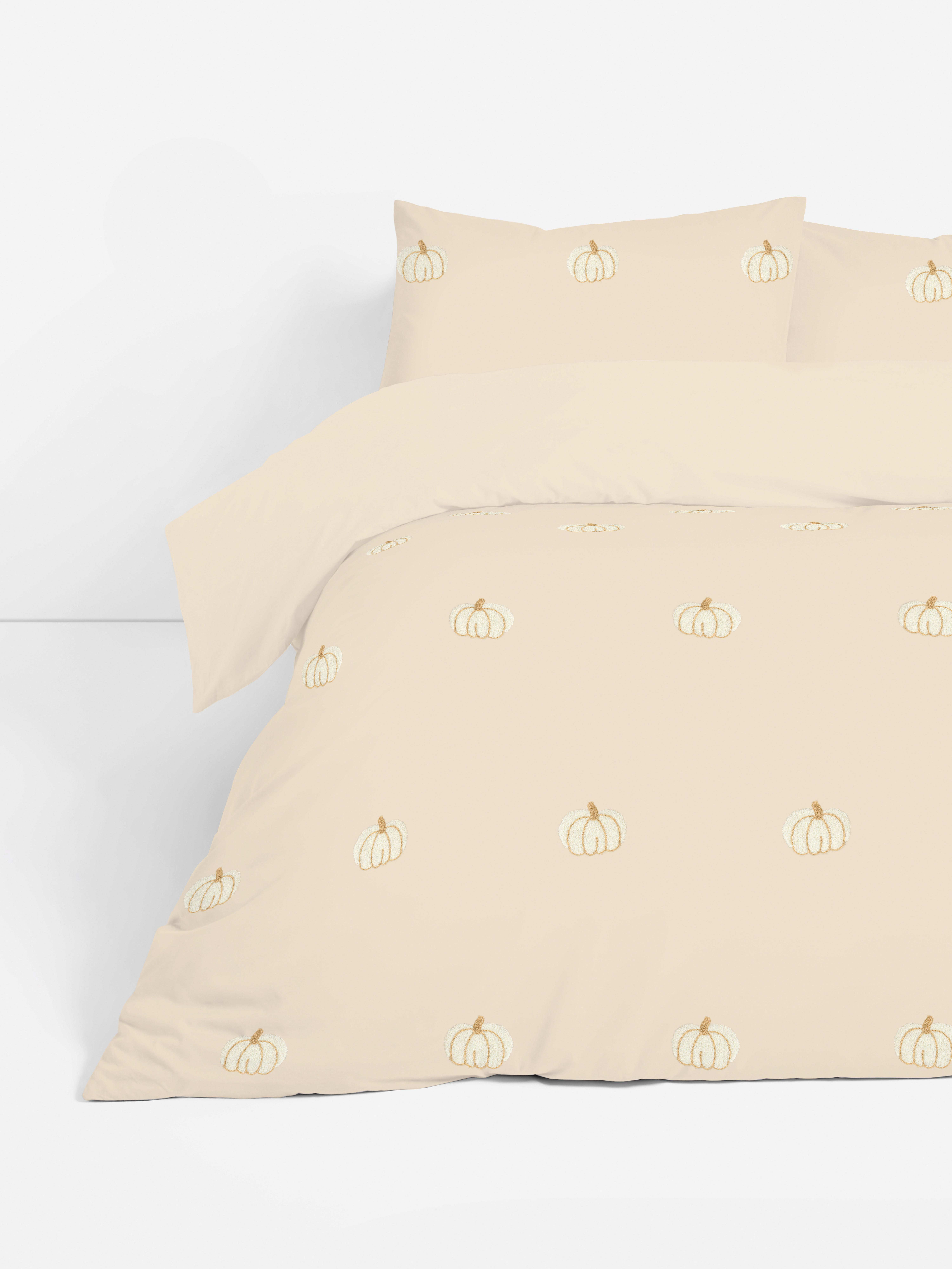 Pure Cotton Tufted Pumpkin King Duvet Cover Set