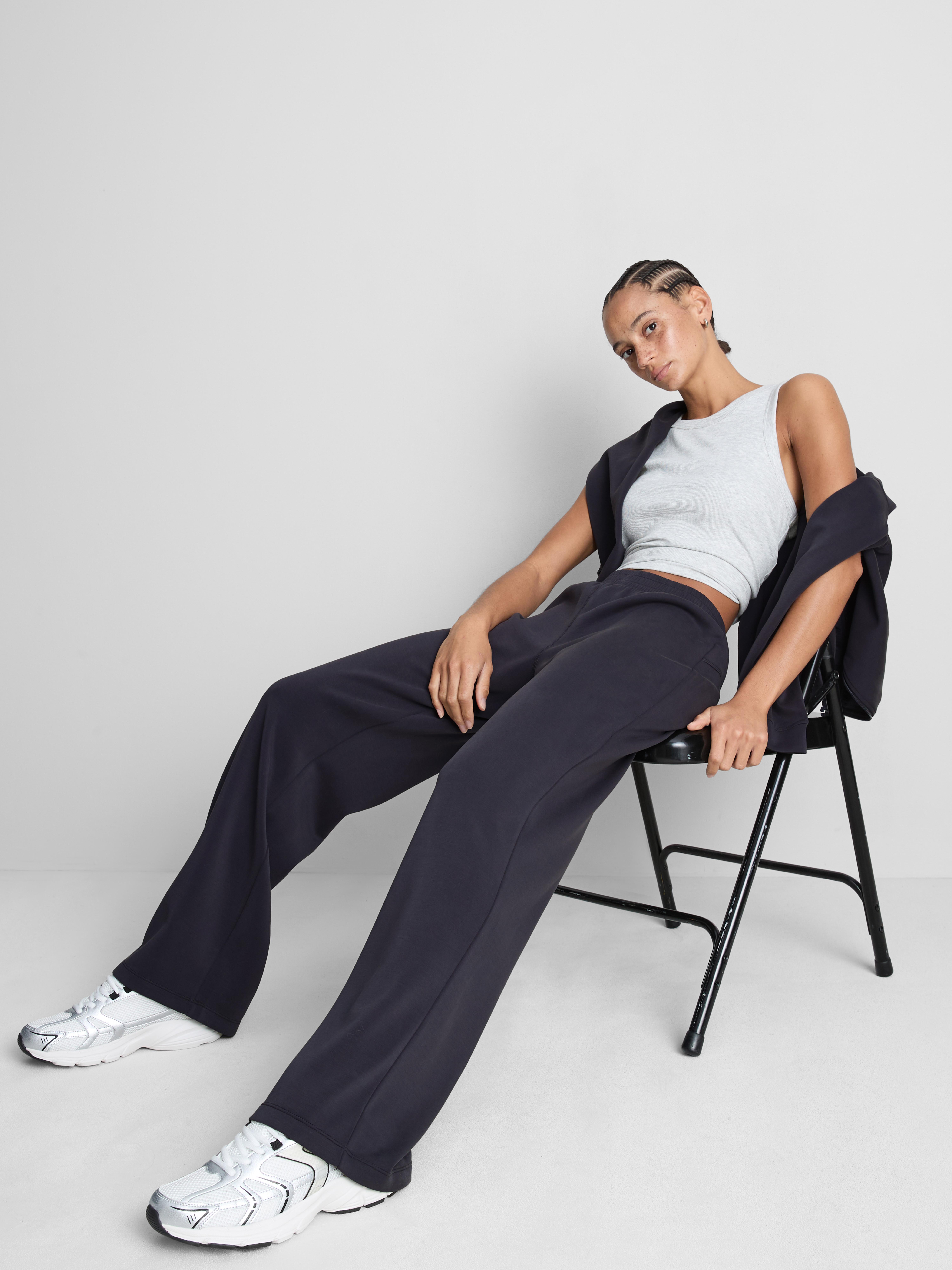 Jogginghose aus Modalmischung mit weitem Bein