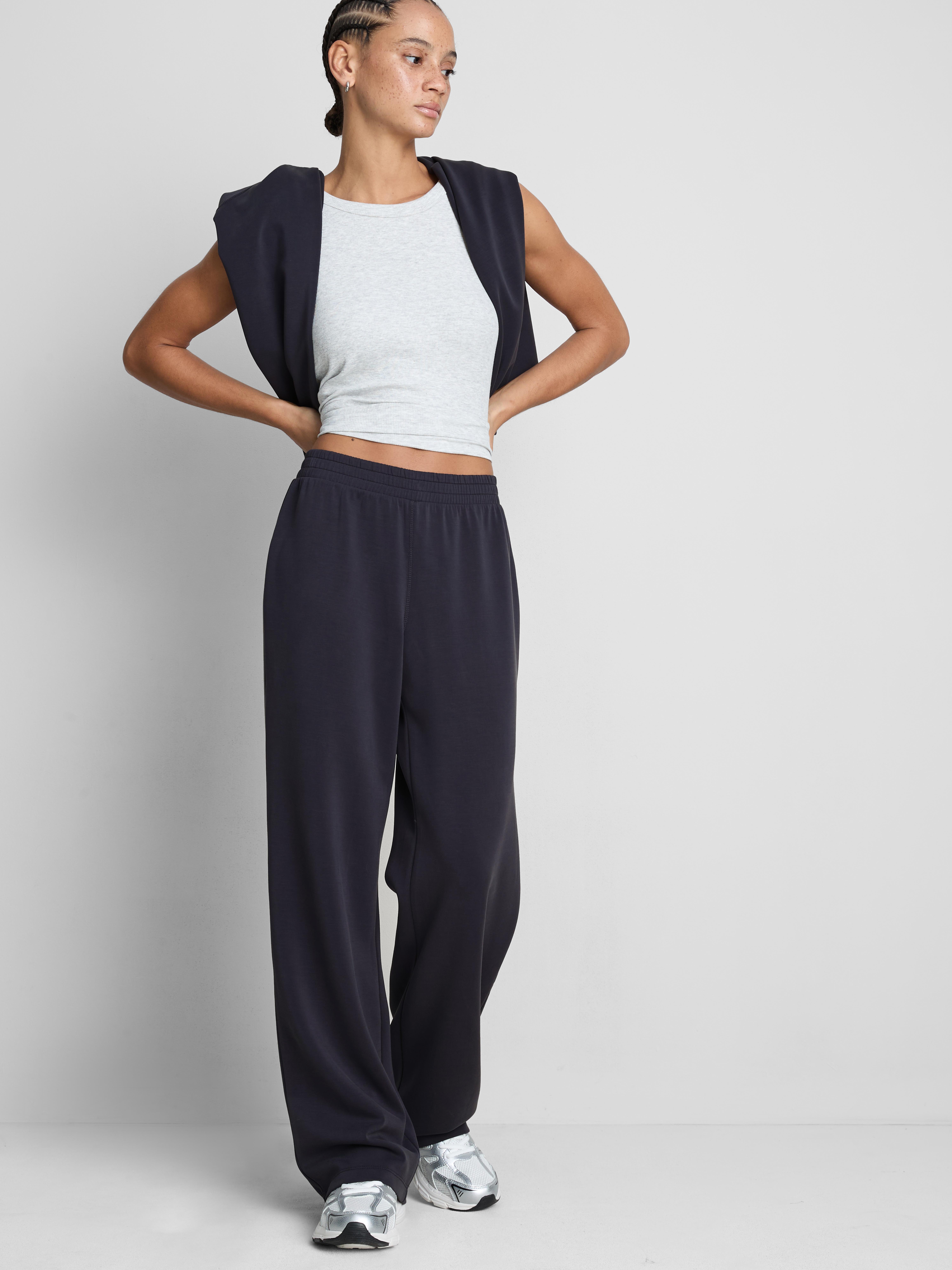 Modal Blend Wide Leg Joggers