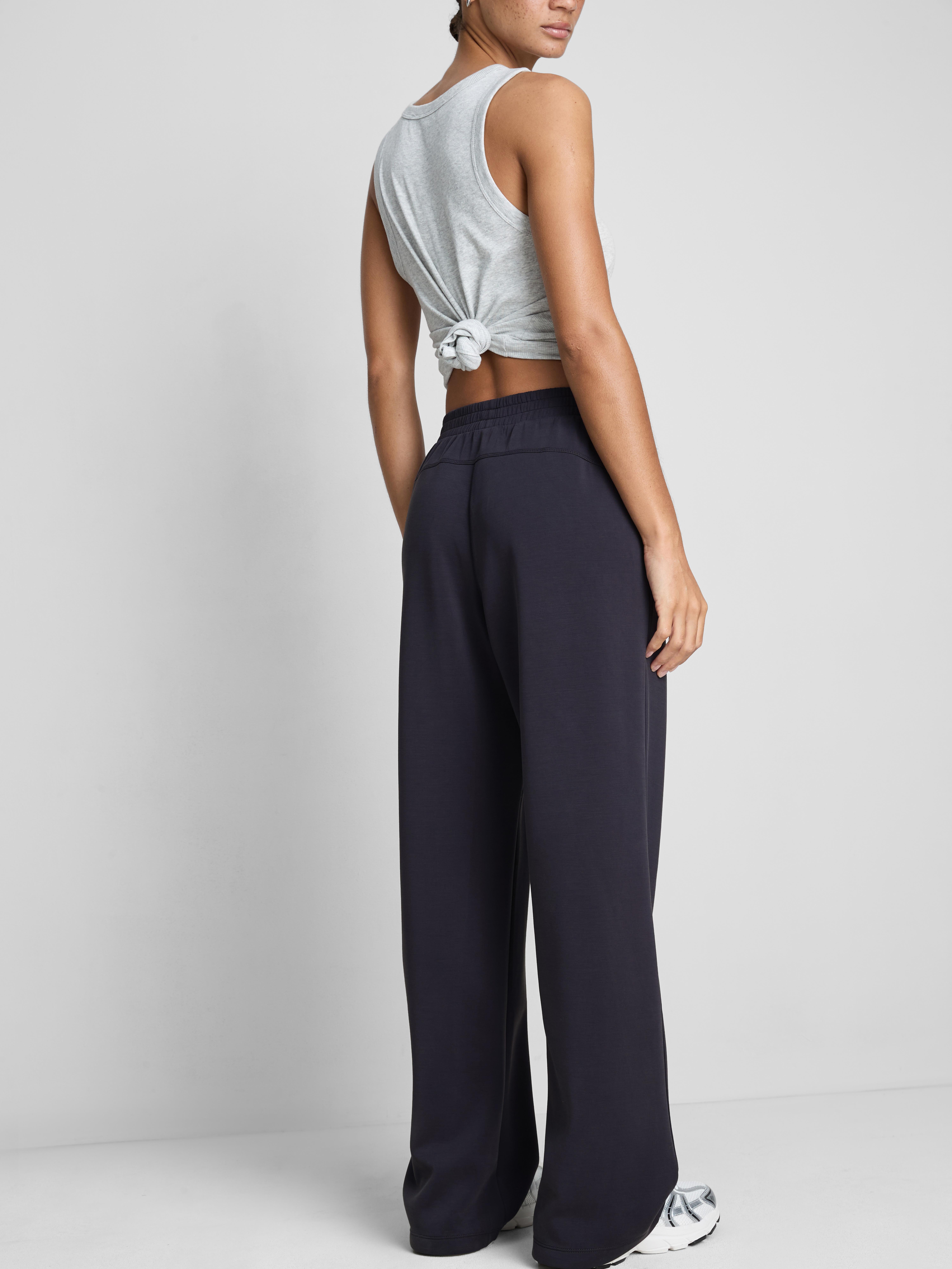 Modal Blend Wide Leg Joggers