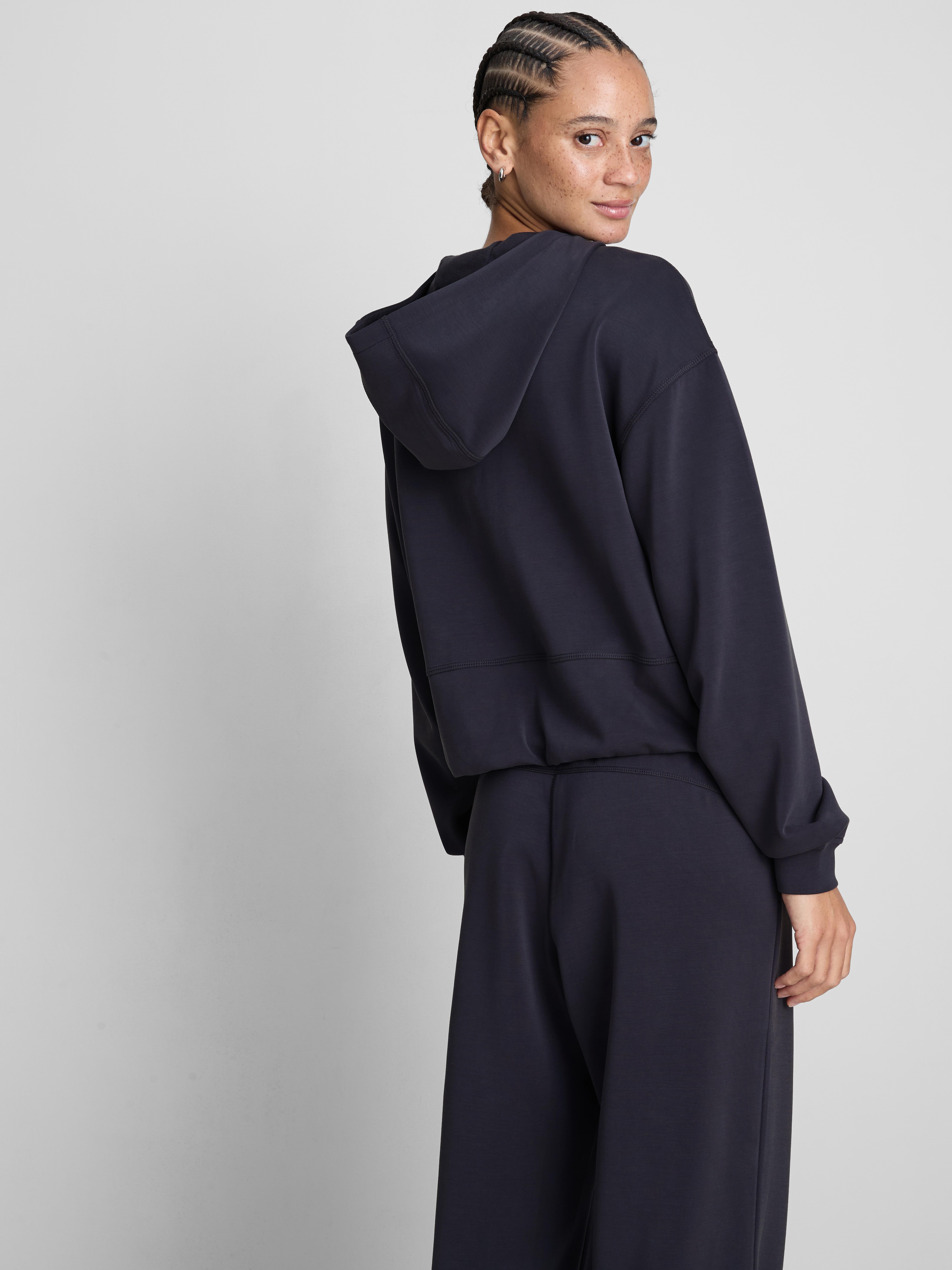 Modal-Blend Zip-Up Hoodie