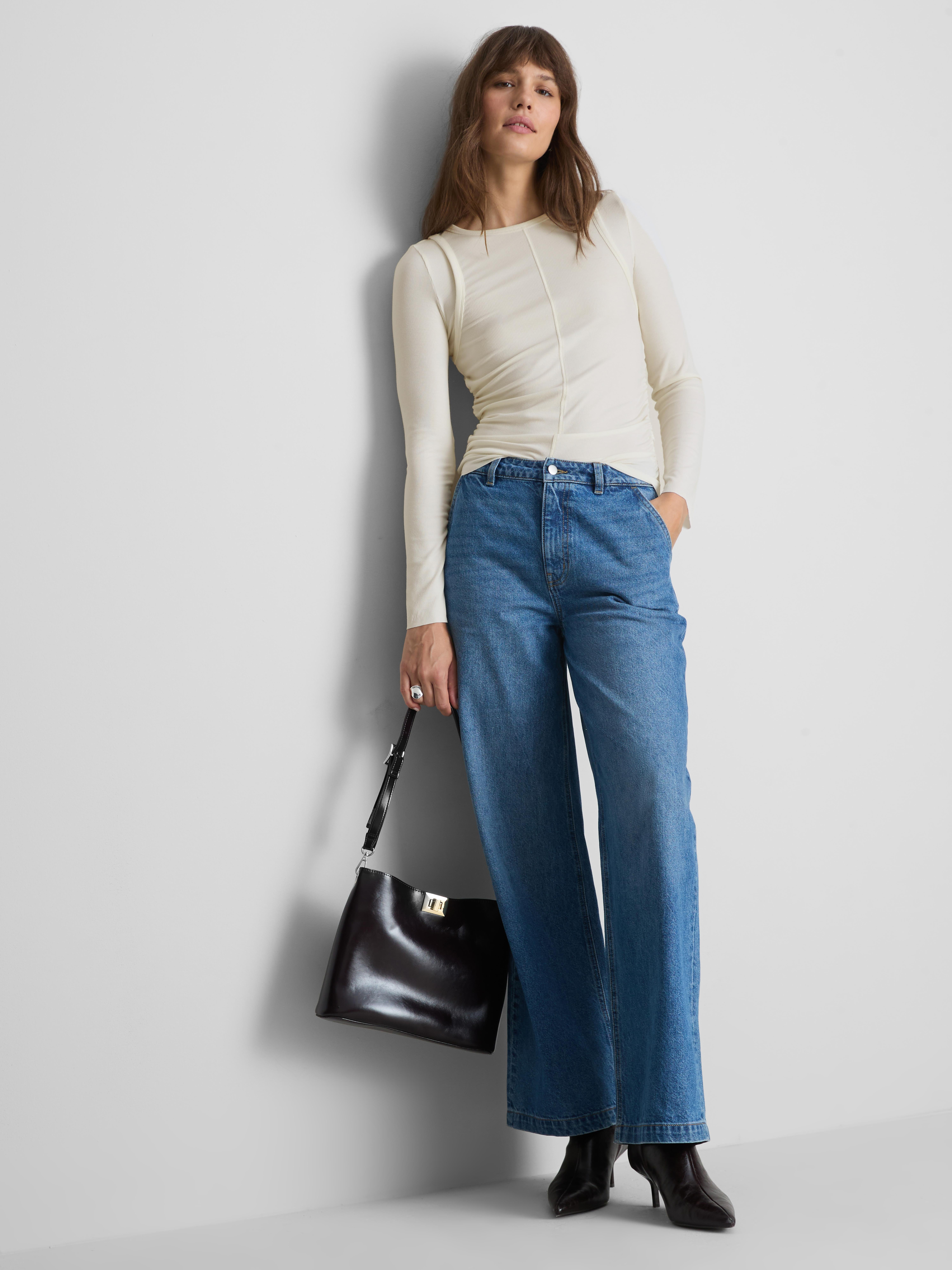 Paula Echevarría Long-Sleeve Double-Layered Top