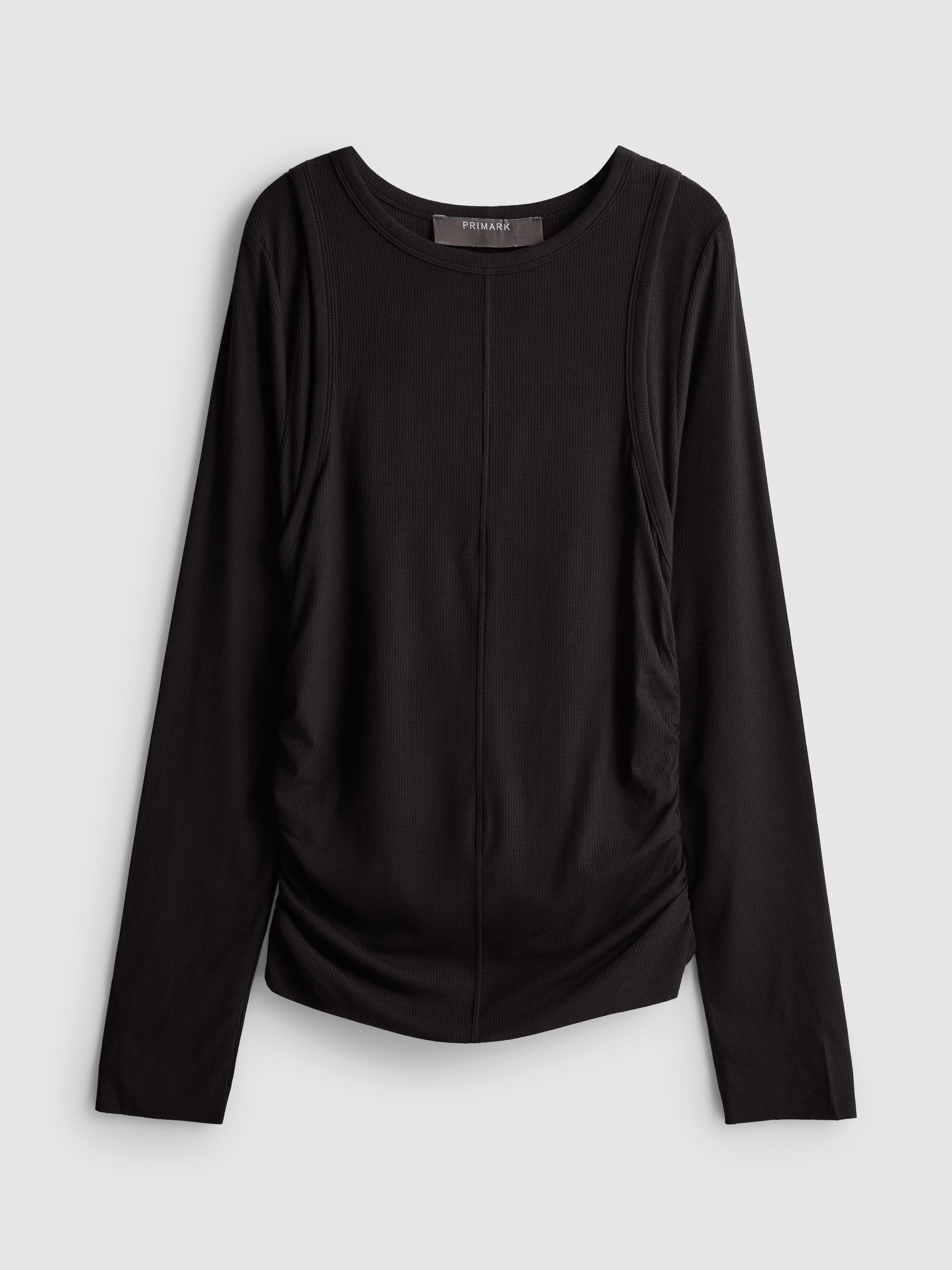 Paula Echevarría Long-Sleeve Double-Layered Top
