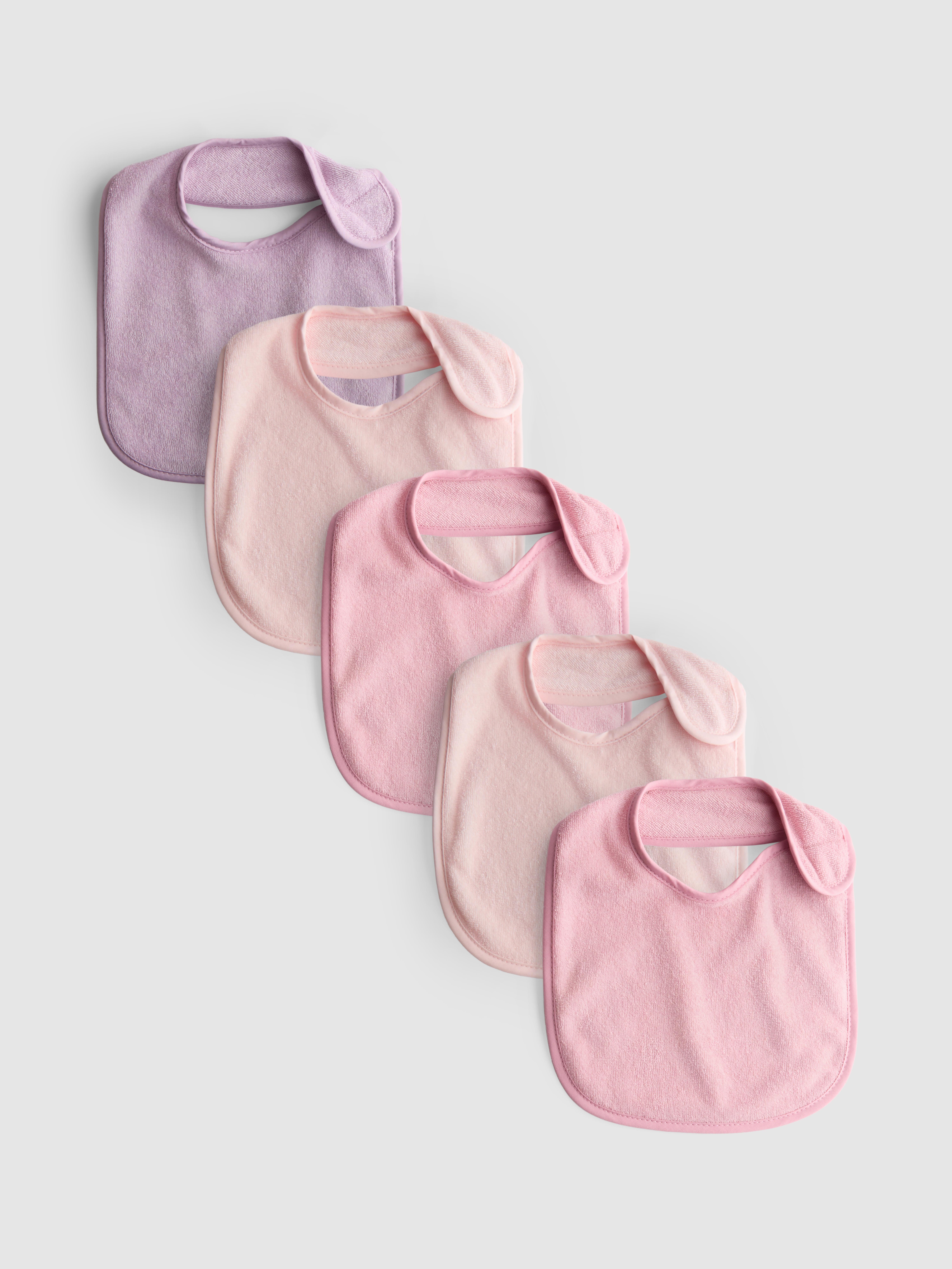 5pk Cotton-Rich Bibs