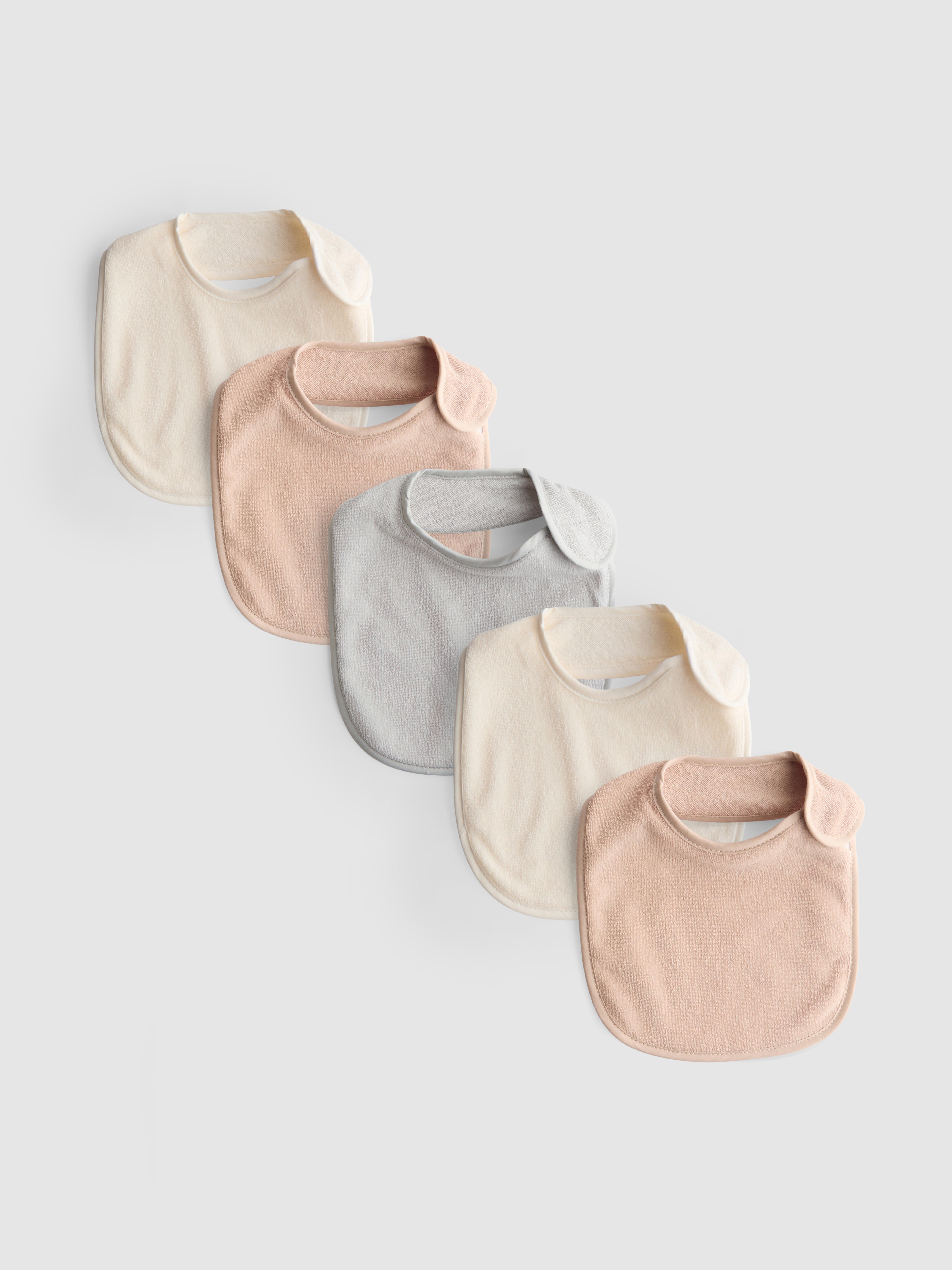 5pk Cotton-Rich Bibs
