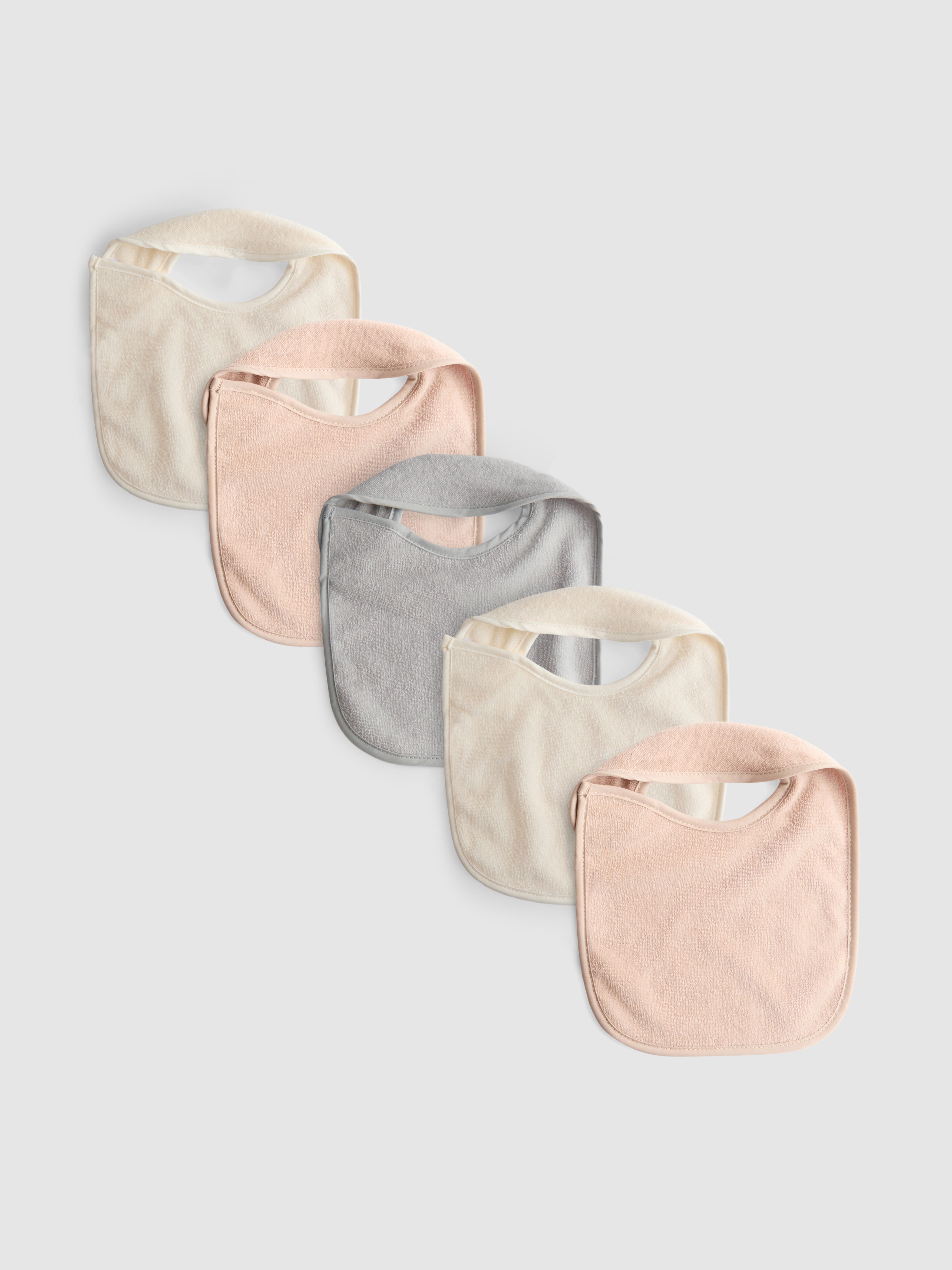 5pk Cotton-Rich Bibs