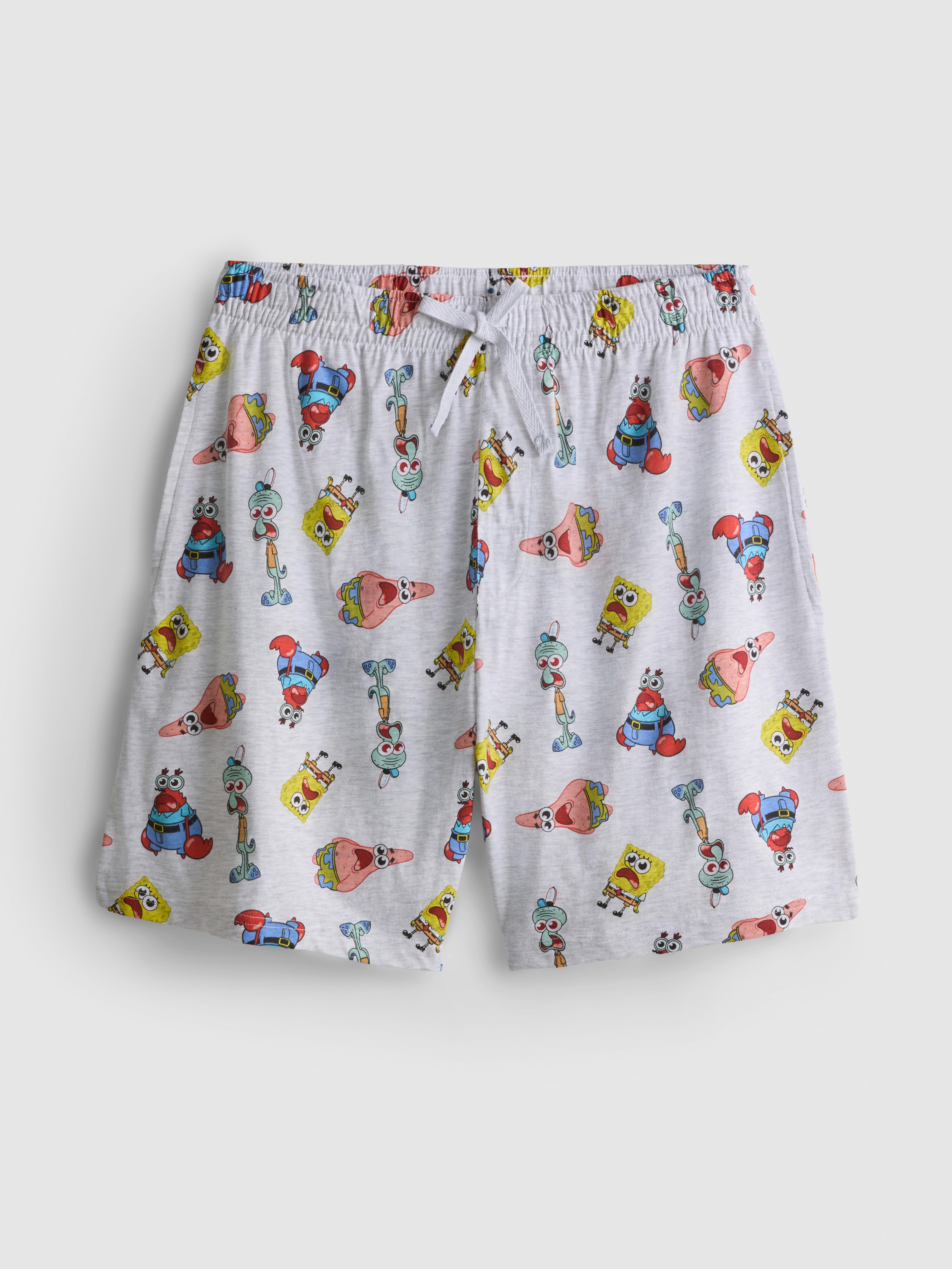 Short de pyjama en pur coton Bob l'éponge