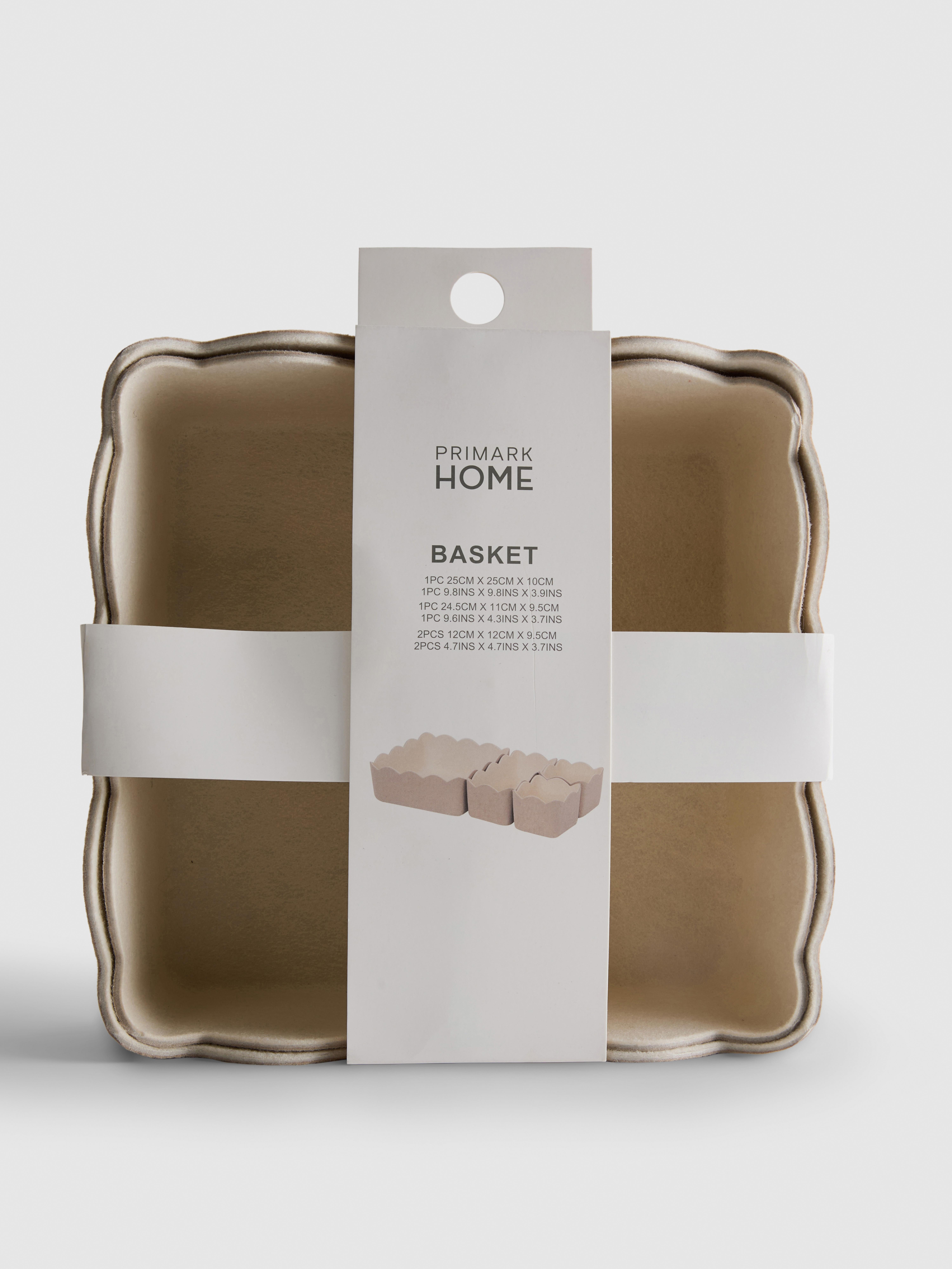 4pk Scalloped Storage Baskets