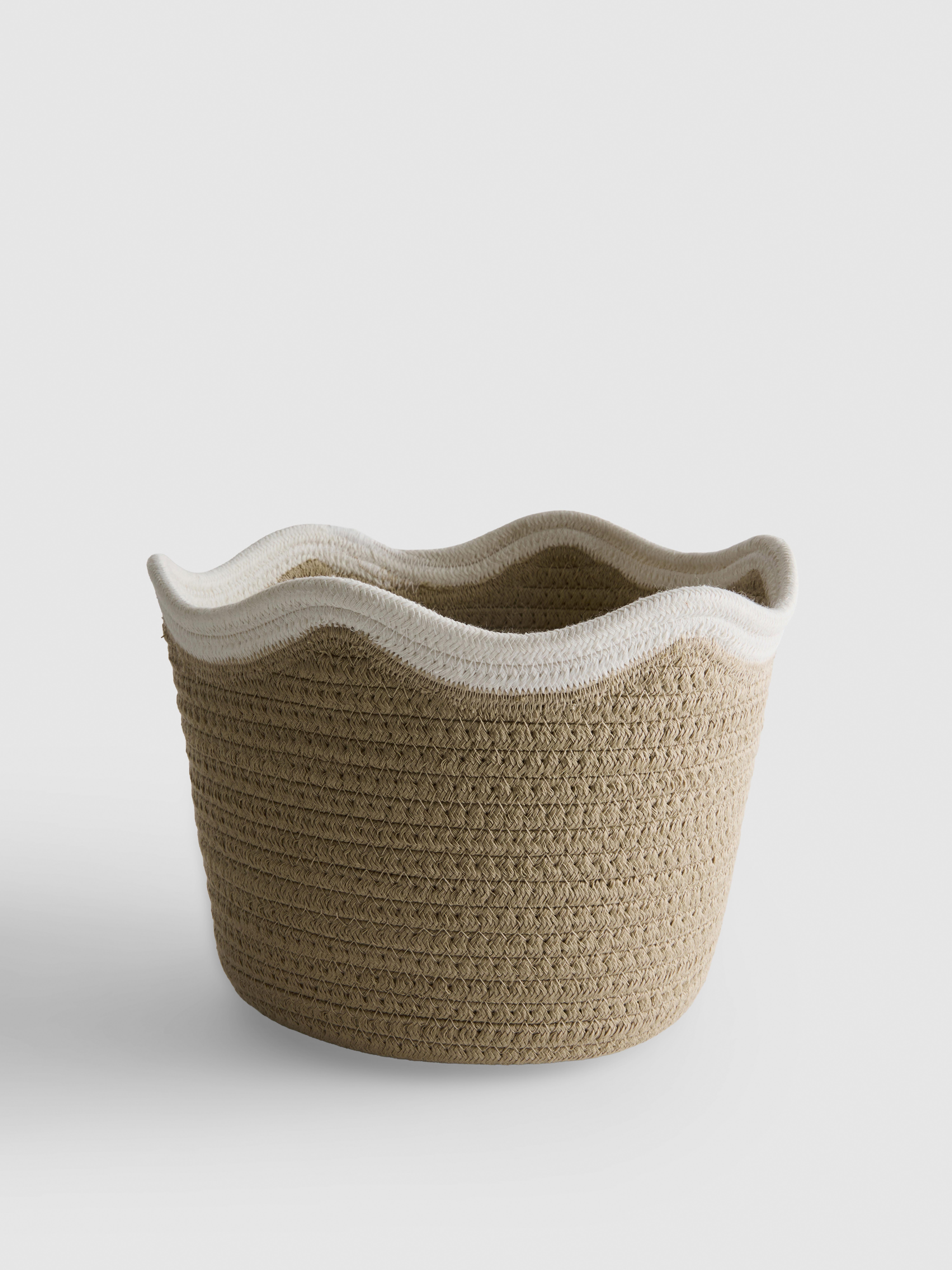 Scalloped Storage Basket