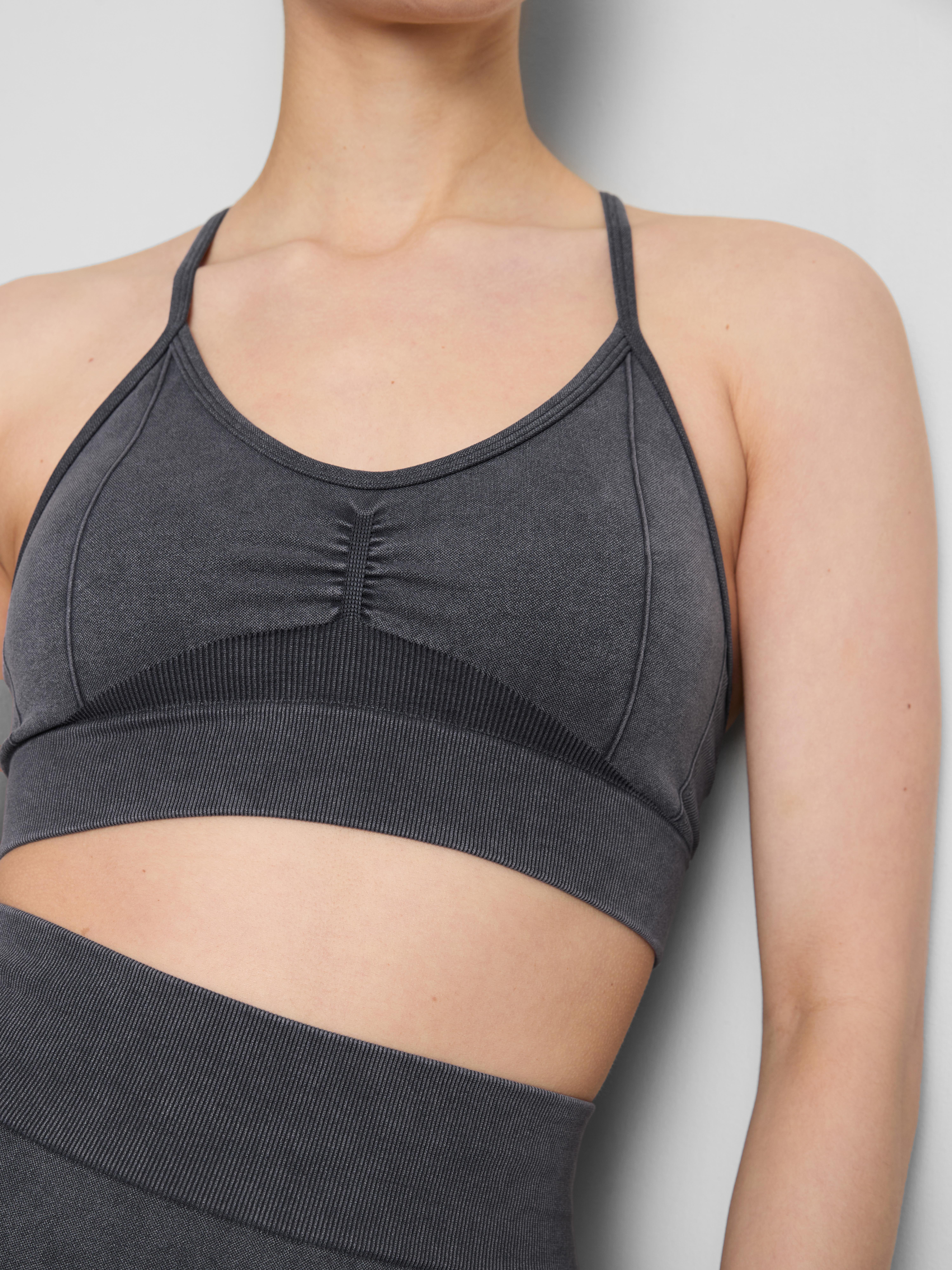 Seamless Acid Wash Active Crop Top