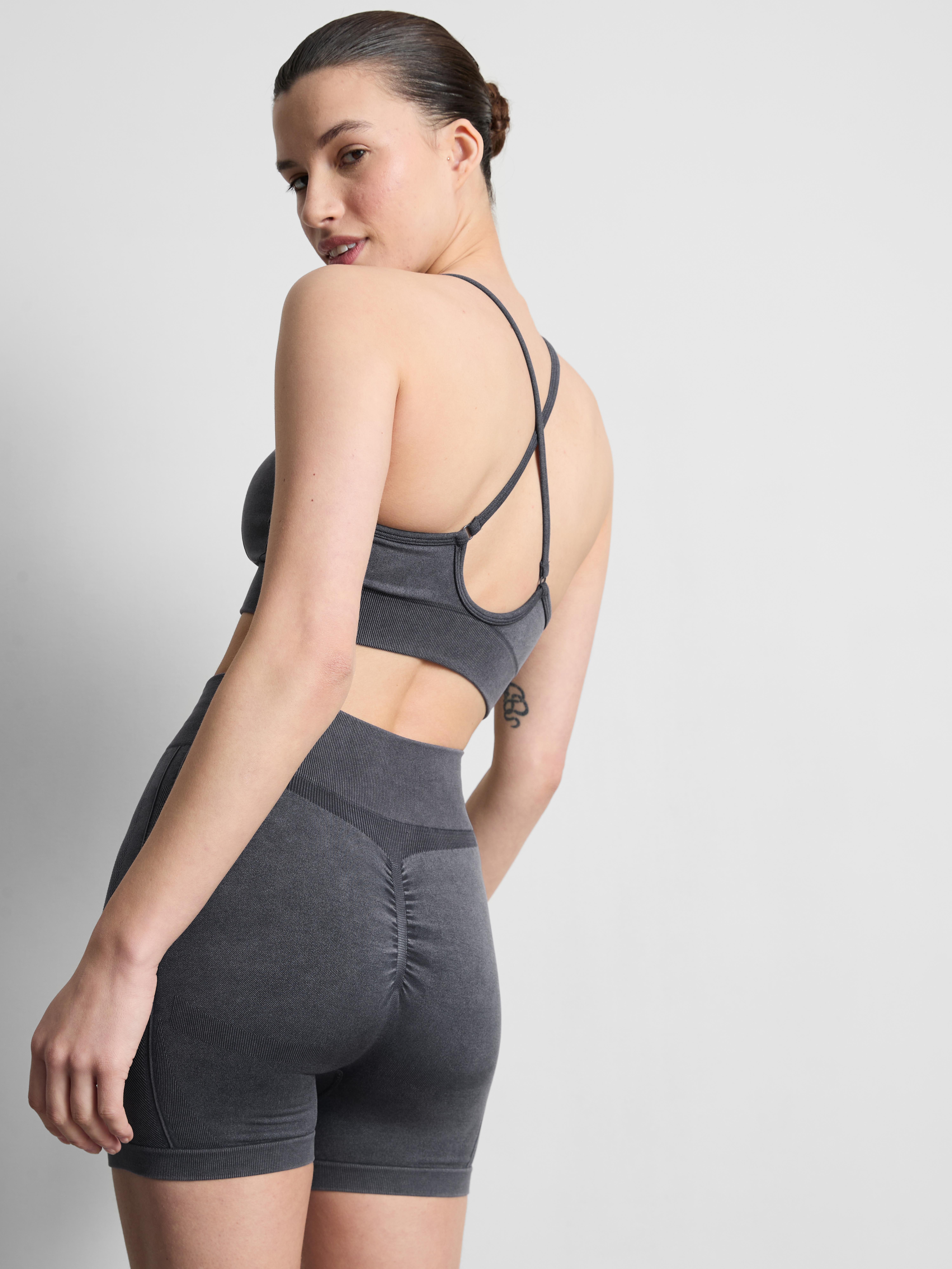 Seamless Acid Wash Active Crop Top