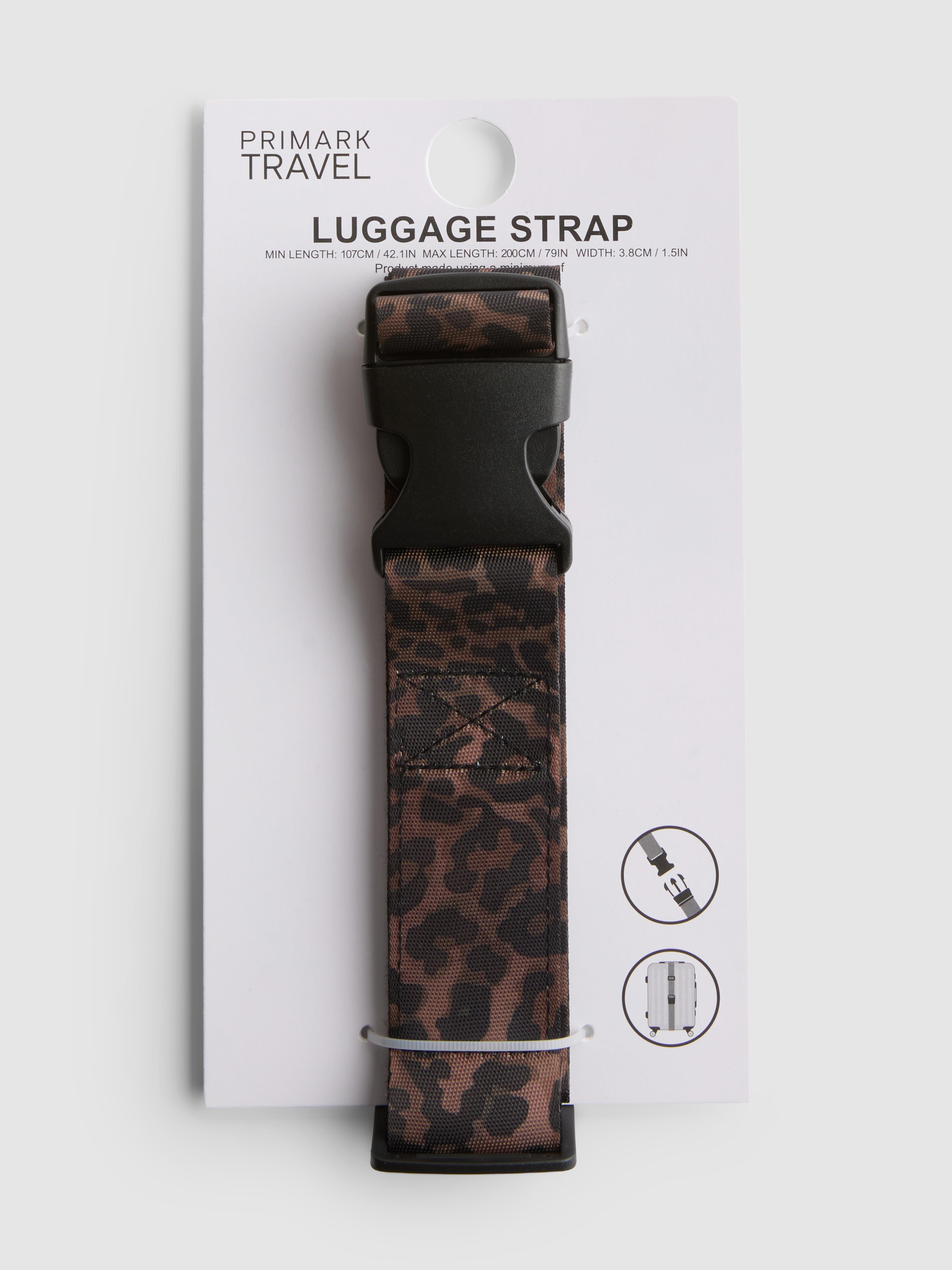 Animal-Print Luggage Strap