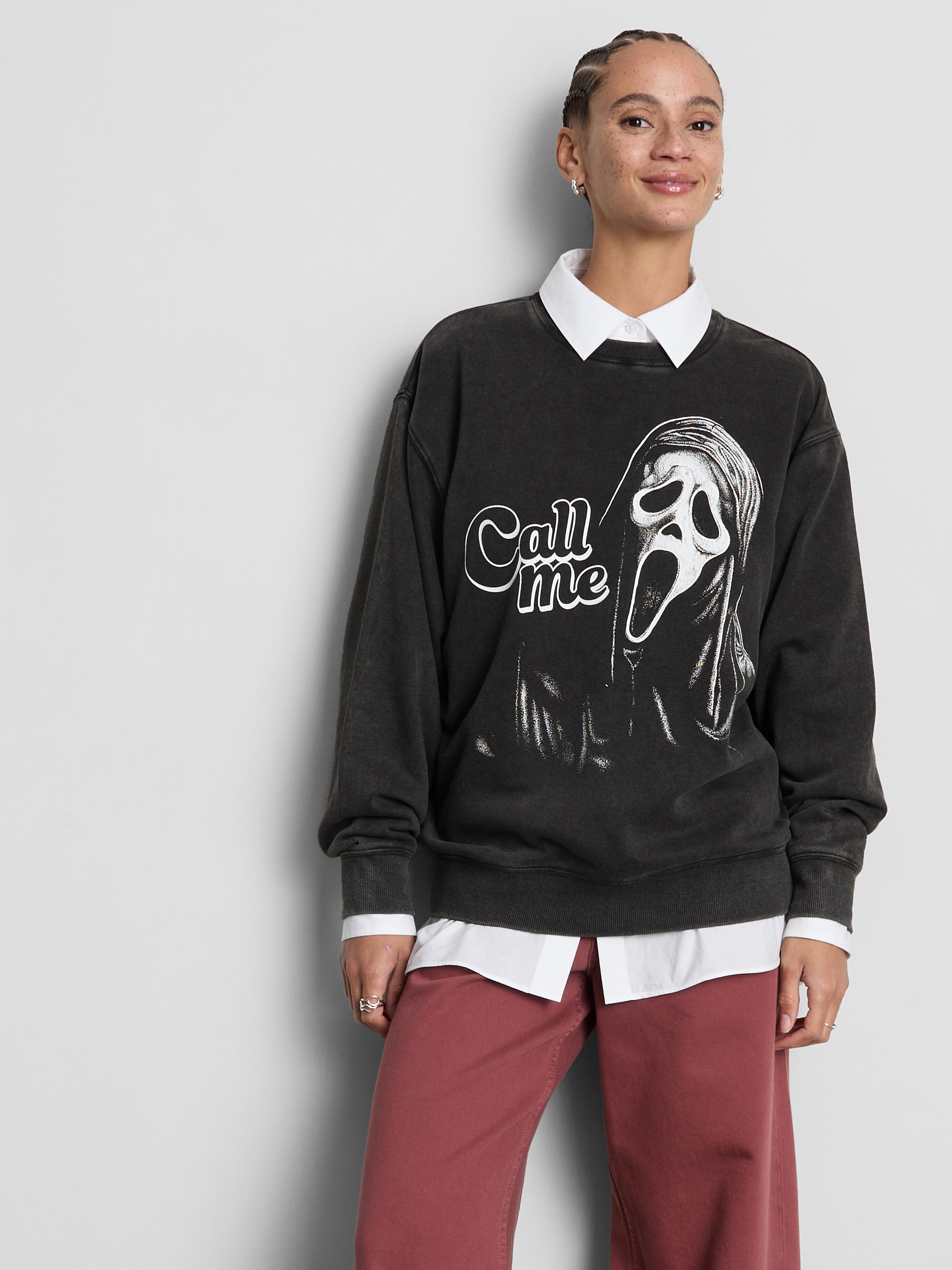 Ghost Face Cotton-Rich Sweatshirt