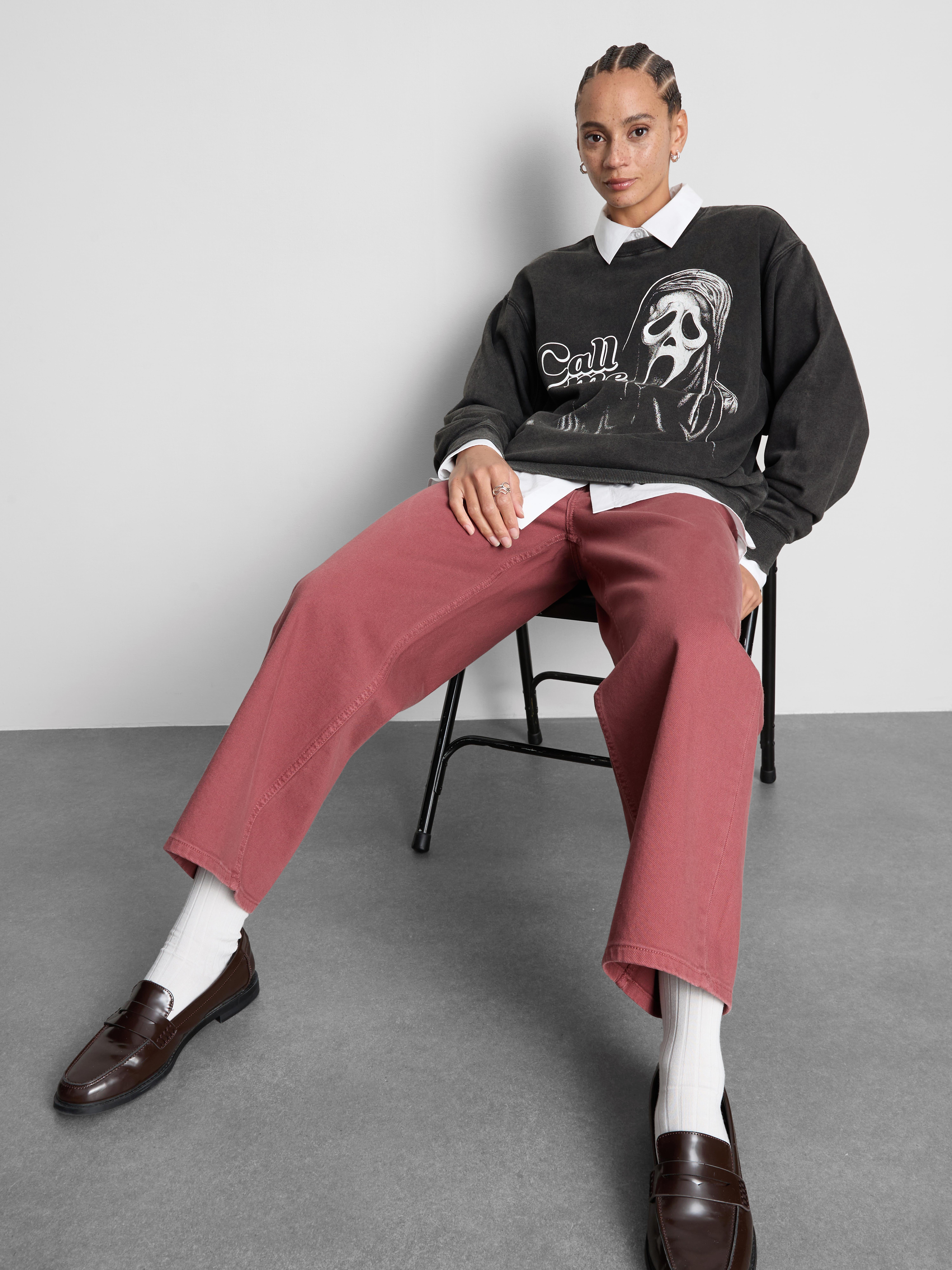 Ghost Face Cotton-Rich Sweatshirt