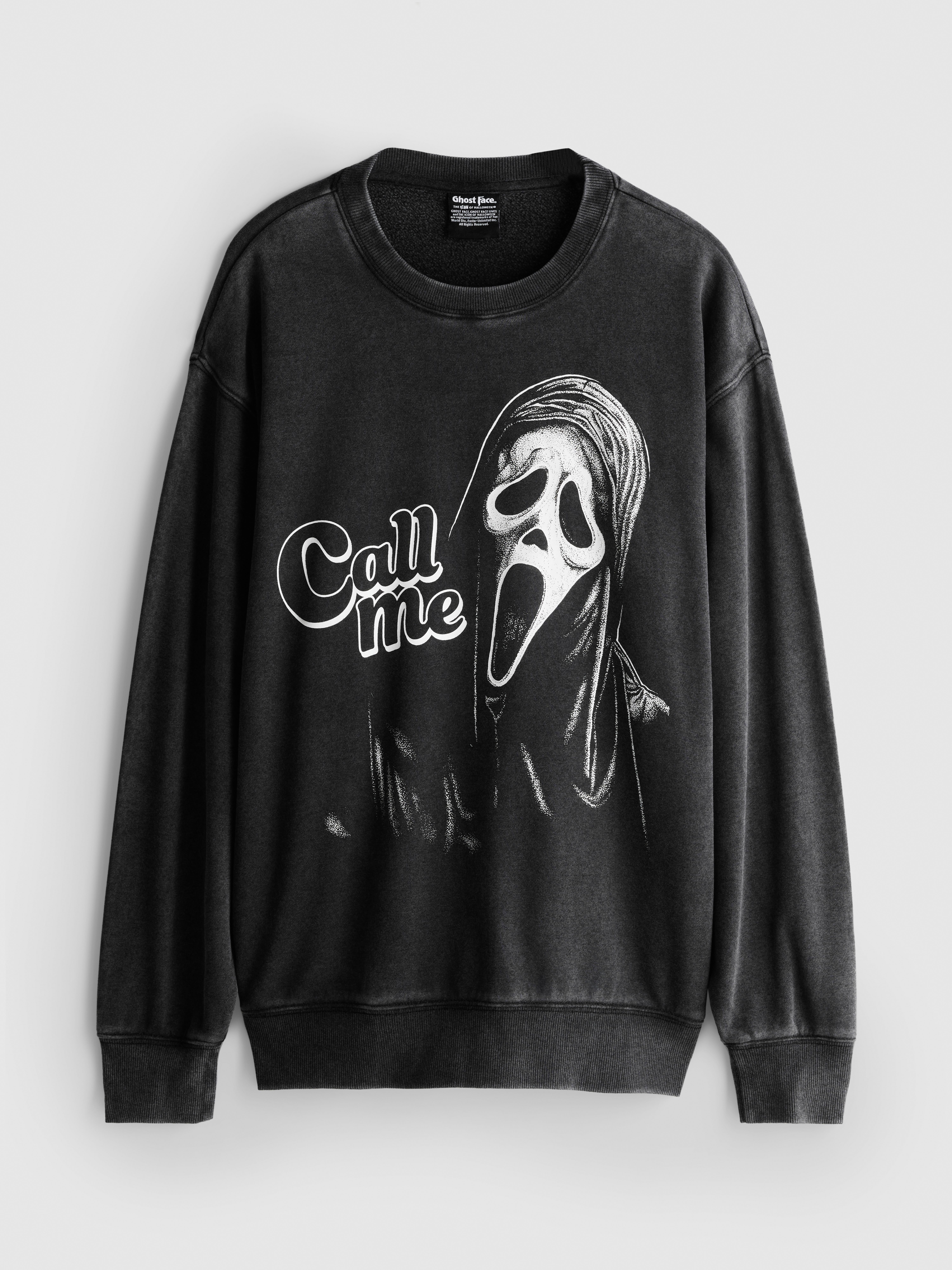 Ghost Face Cotton-Rich Sweatshirt