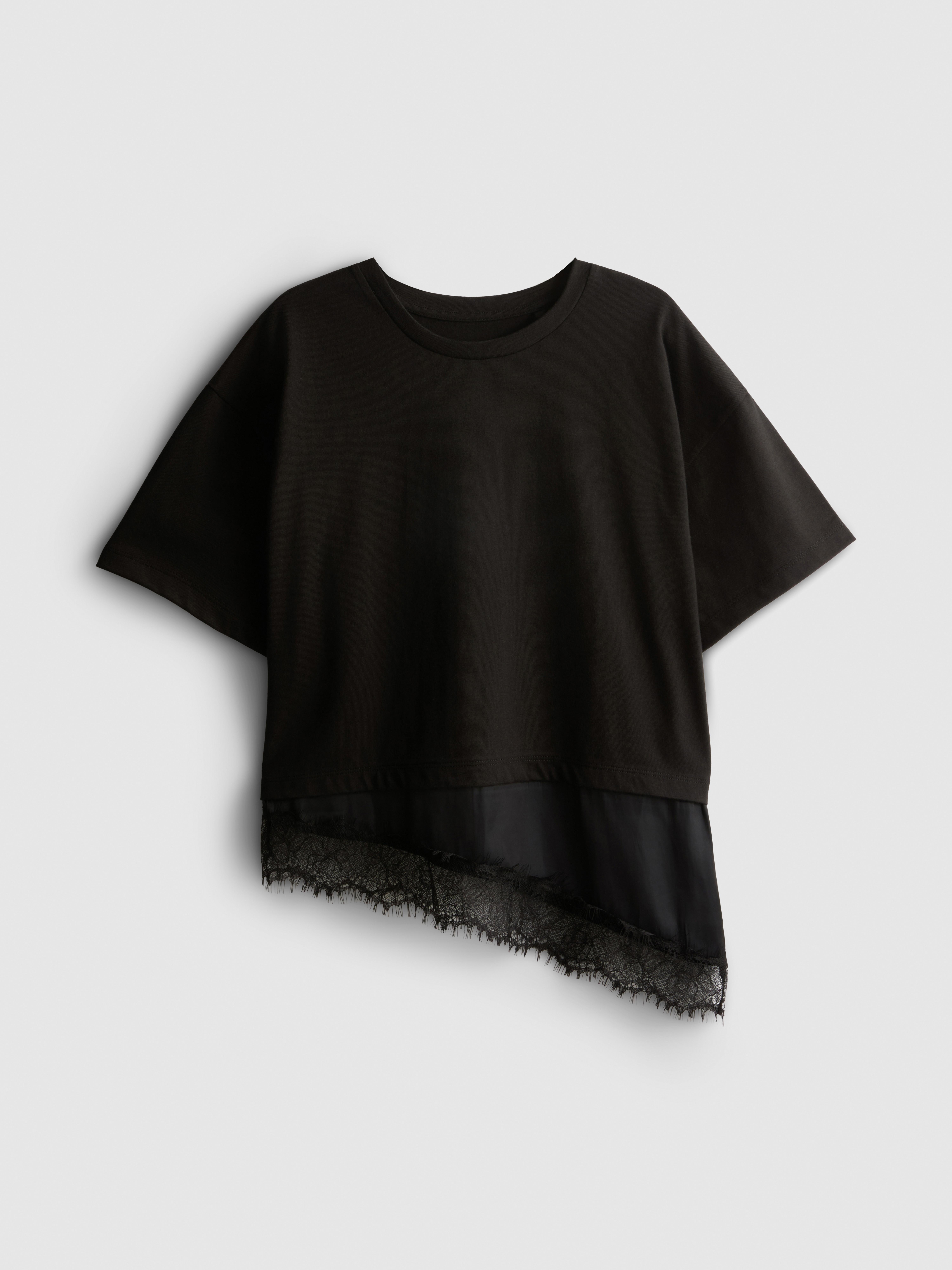 7-15 anos | T-shirt bainha renda