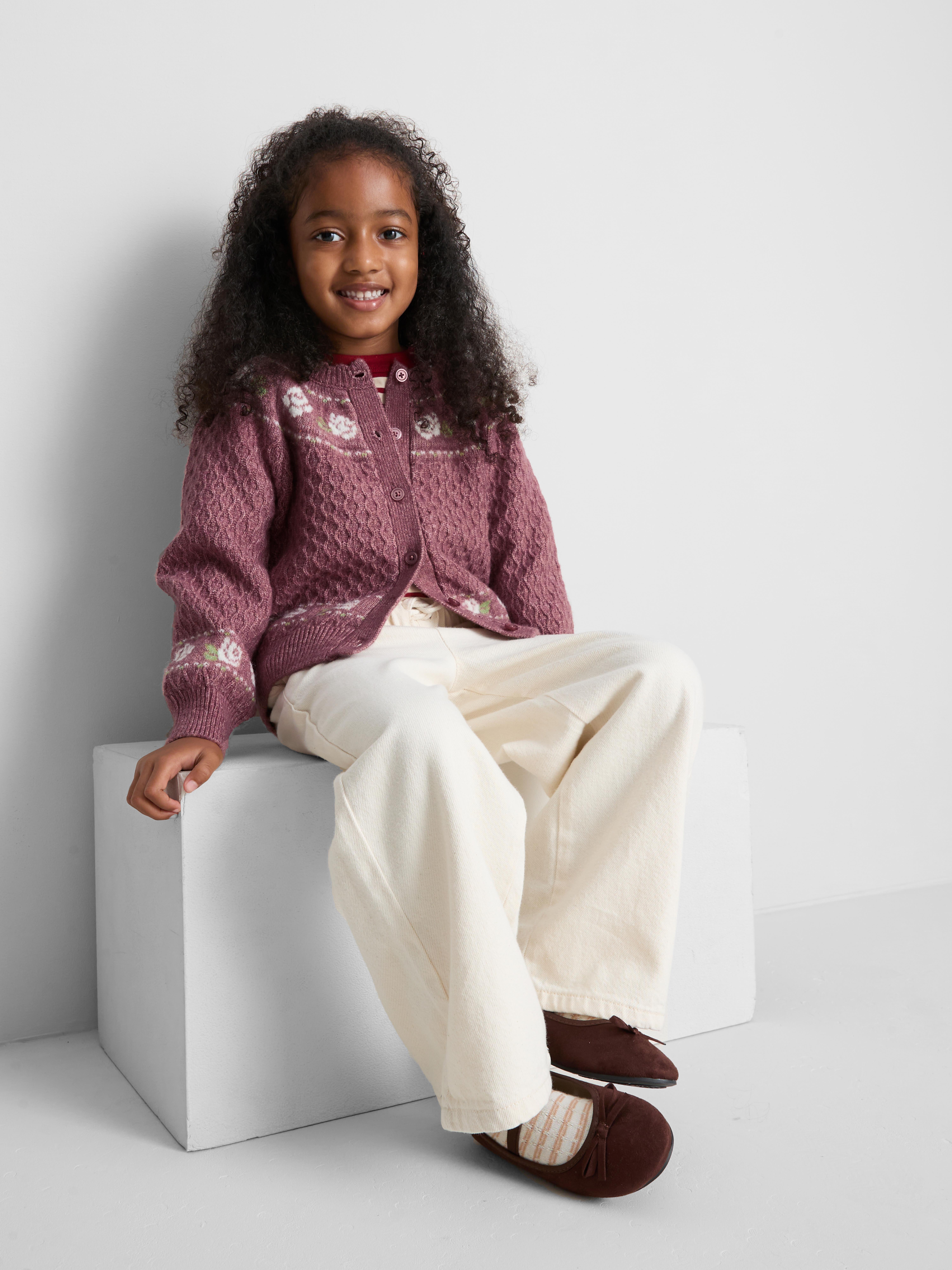 Girls Purple 1-9yrs | Scallop-Trim Cardigan | Primark