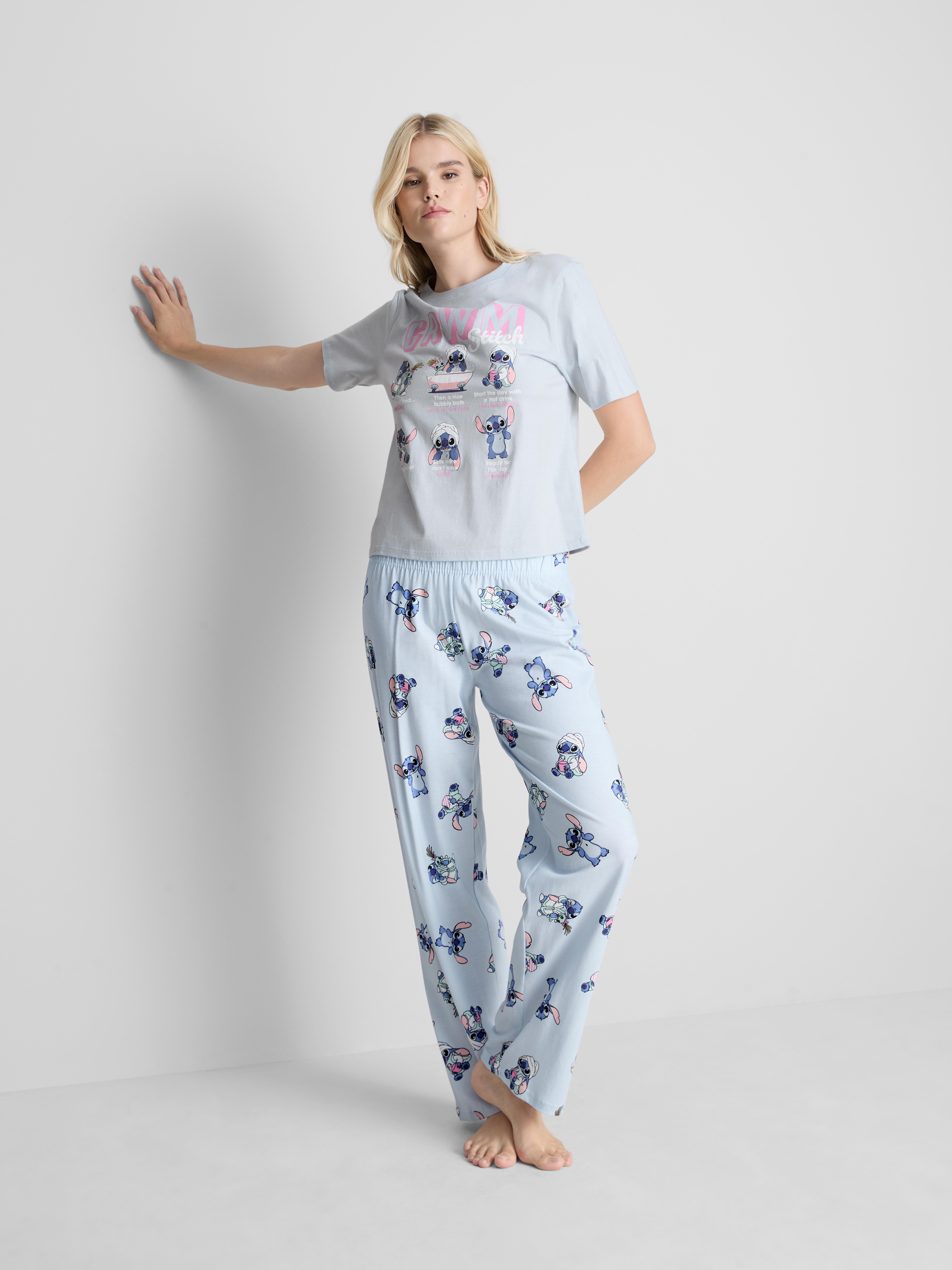 Disney's Stitch Pure Cotton Graphic Pajamas