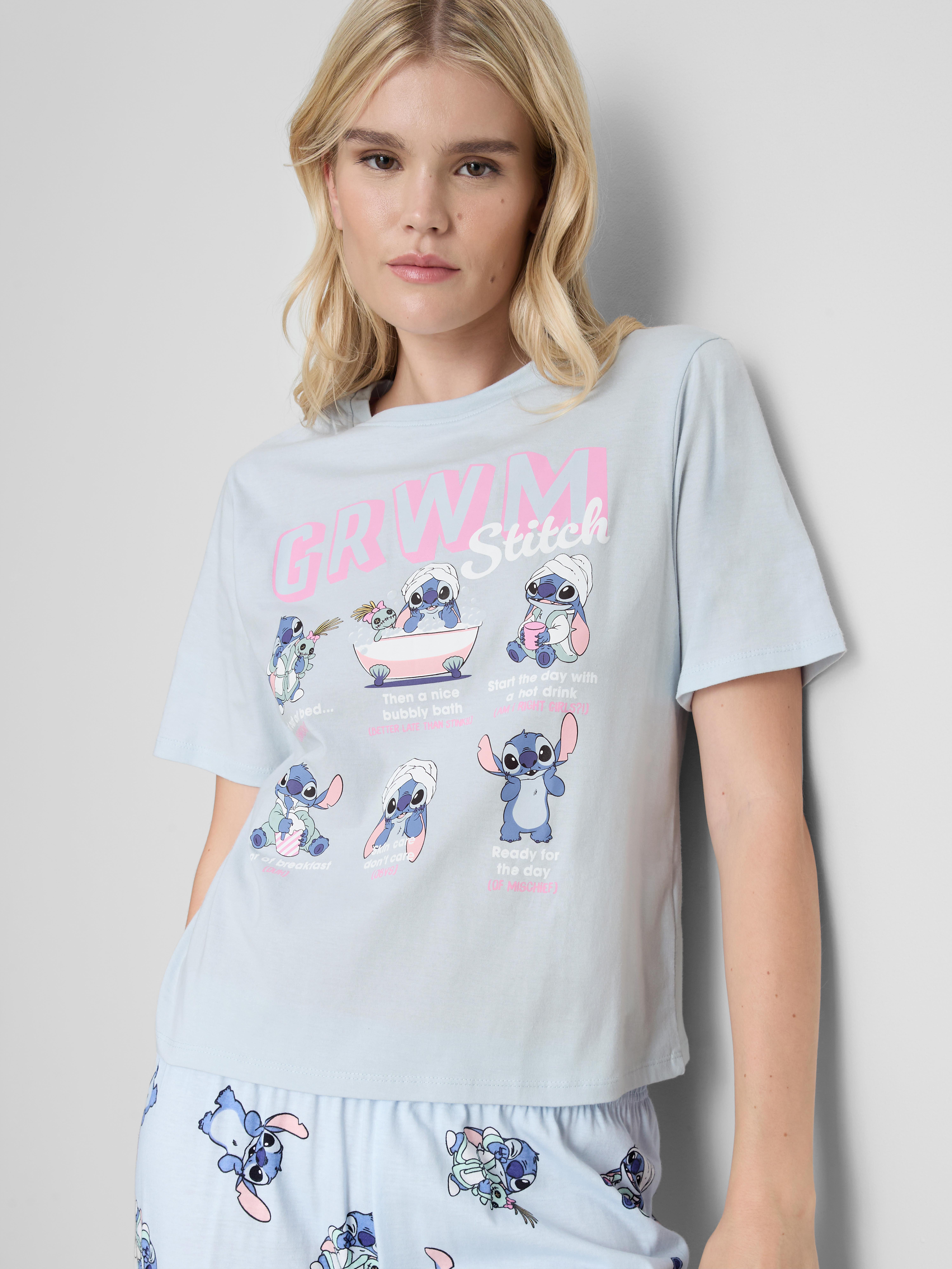 Disney's Stitch Pure Cotton Graphic Pajamas