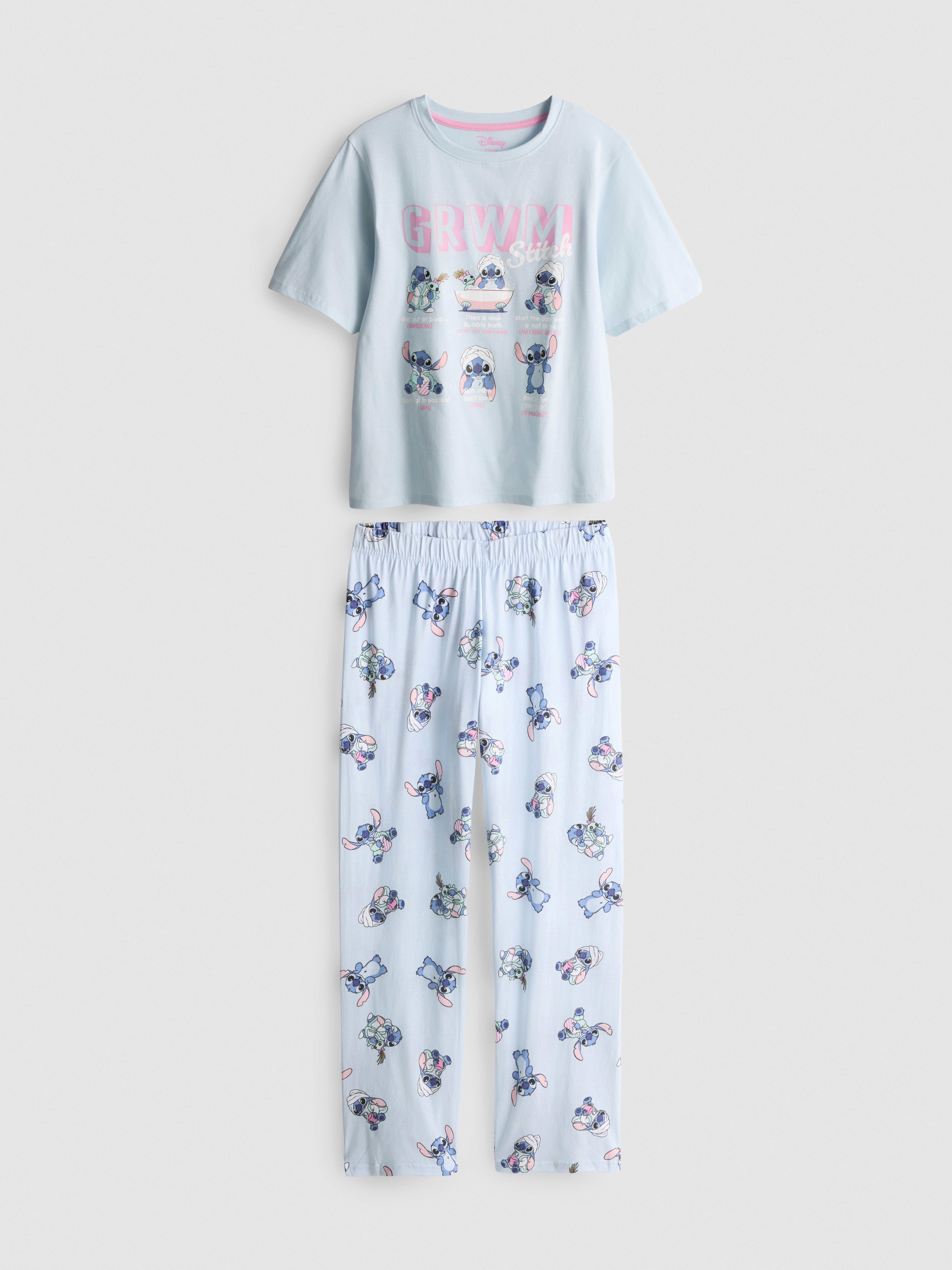 Disney's Stitch Pure Cotton Graphic Pajamas