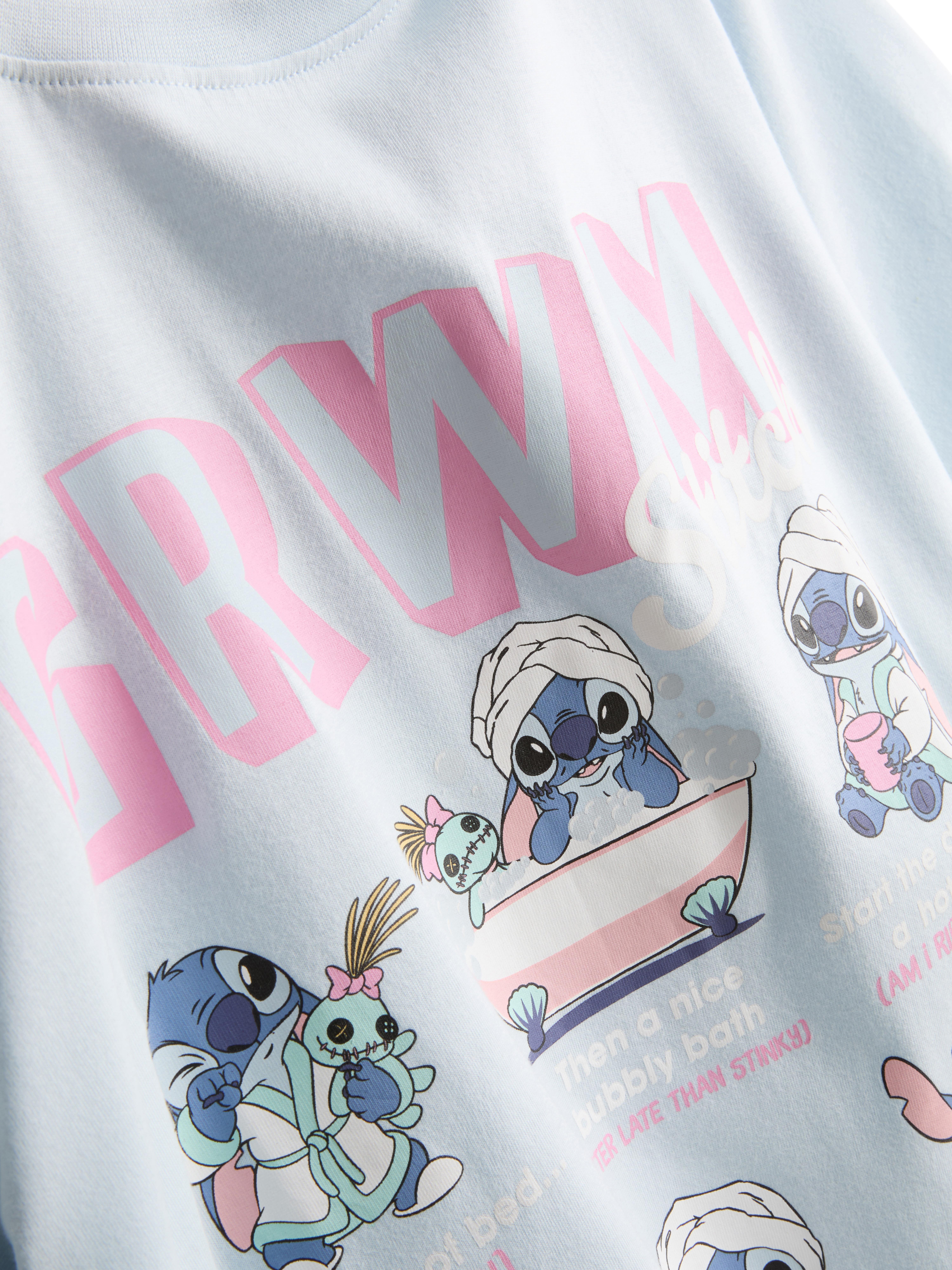 Disney's Stitch Pure Cotton Graphic Pajamas