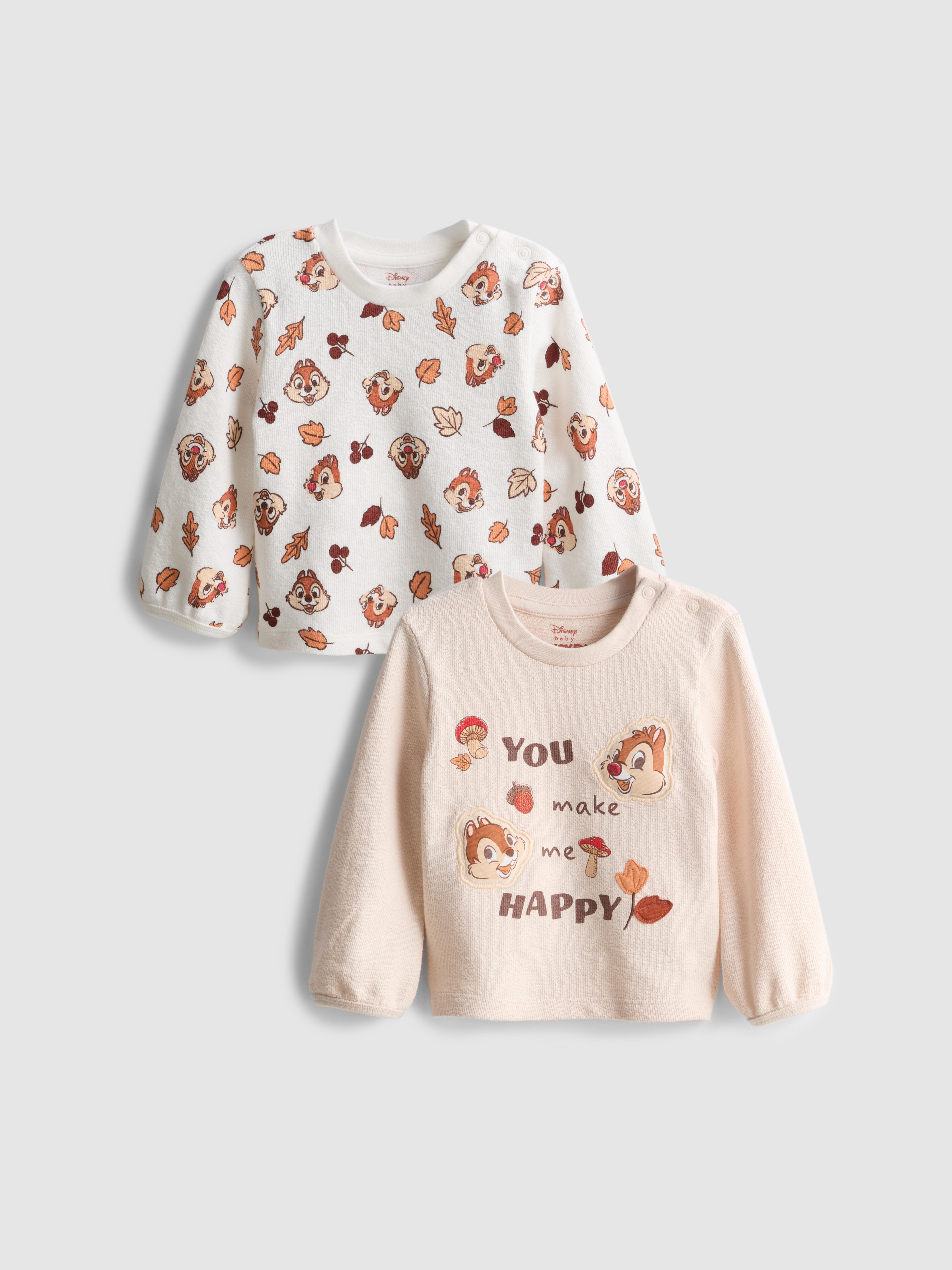 0-18mths | 2pk Disney’s Chip and Dale Sweatshirts