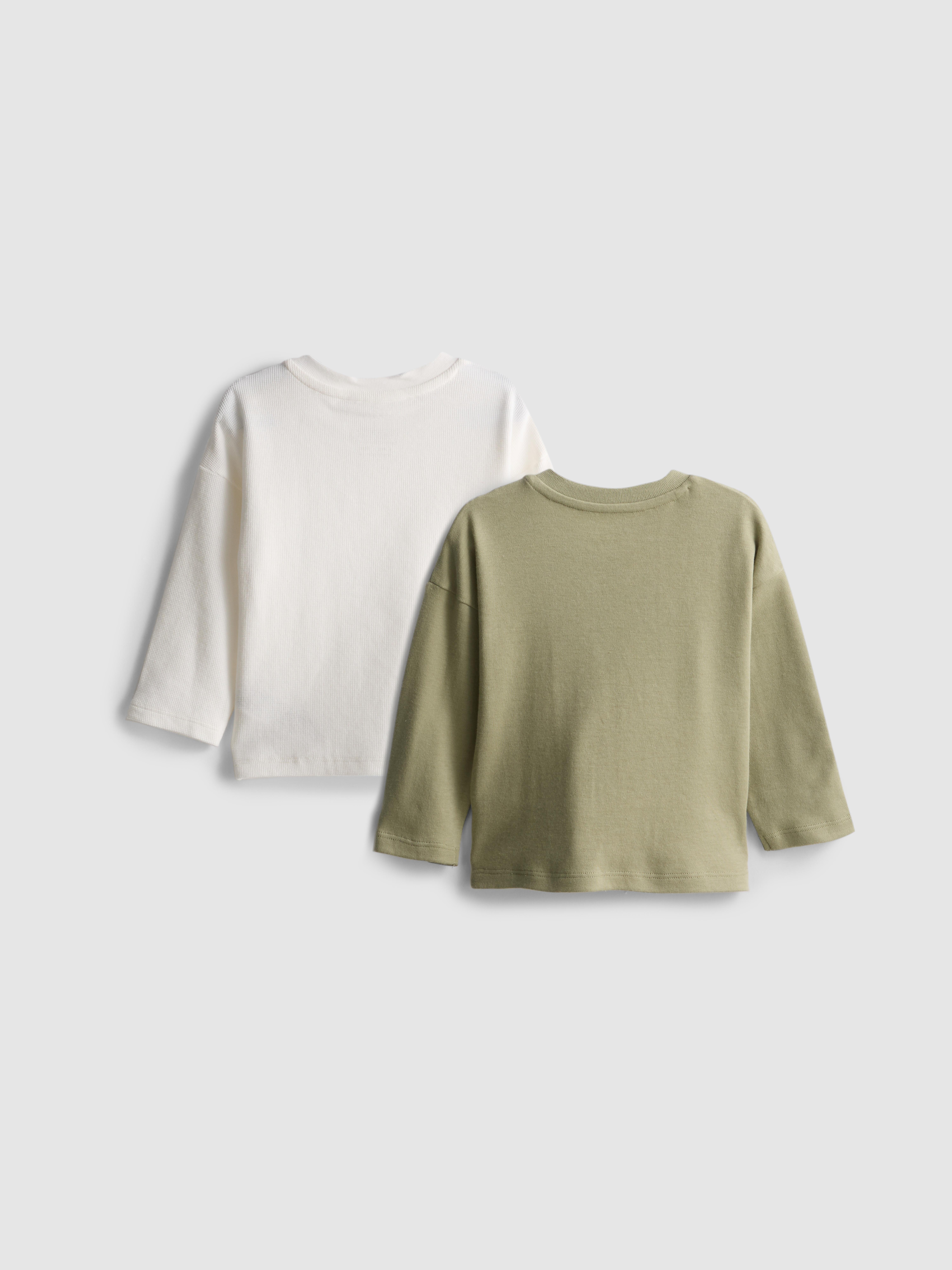 0-18mths | 2pk Peanuts Snoopy Long Sleeve T-Shirts
