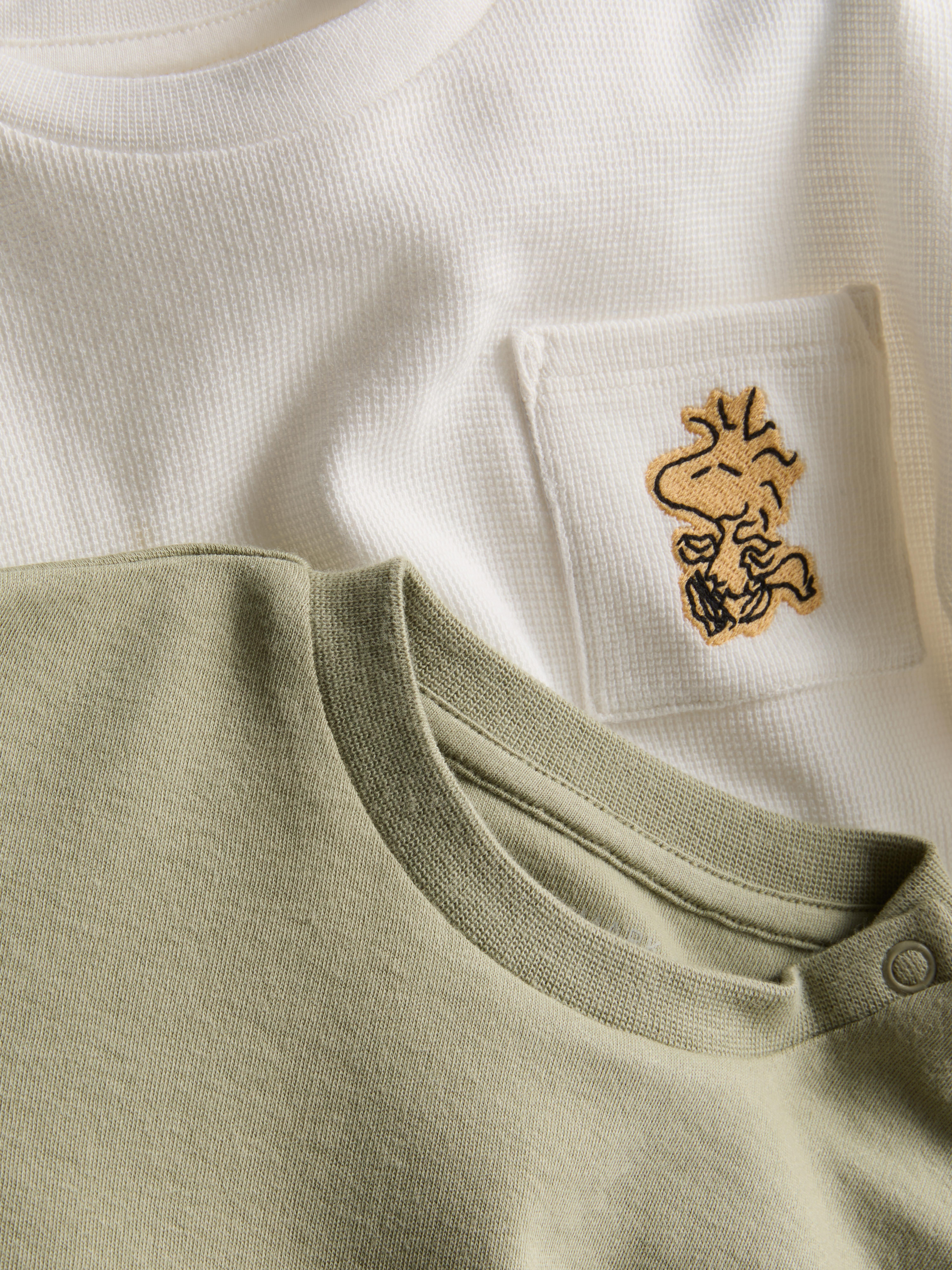 0-18mths | 2pk Peanuts Snoopy Long Sleeve T-Shirts