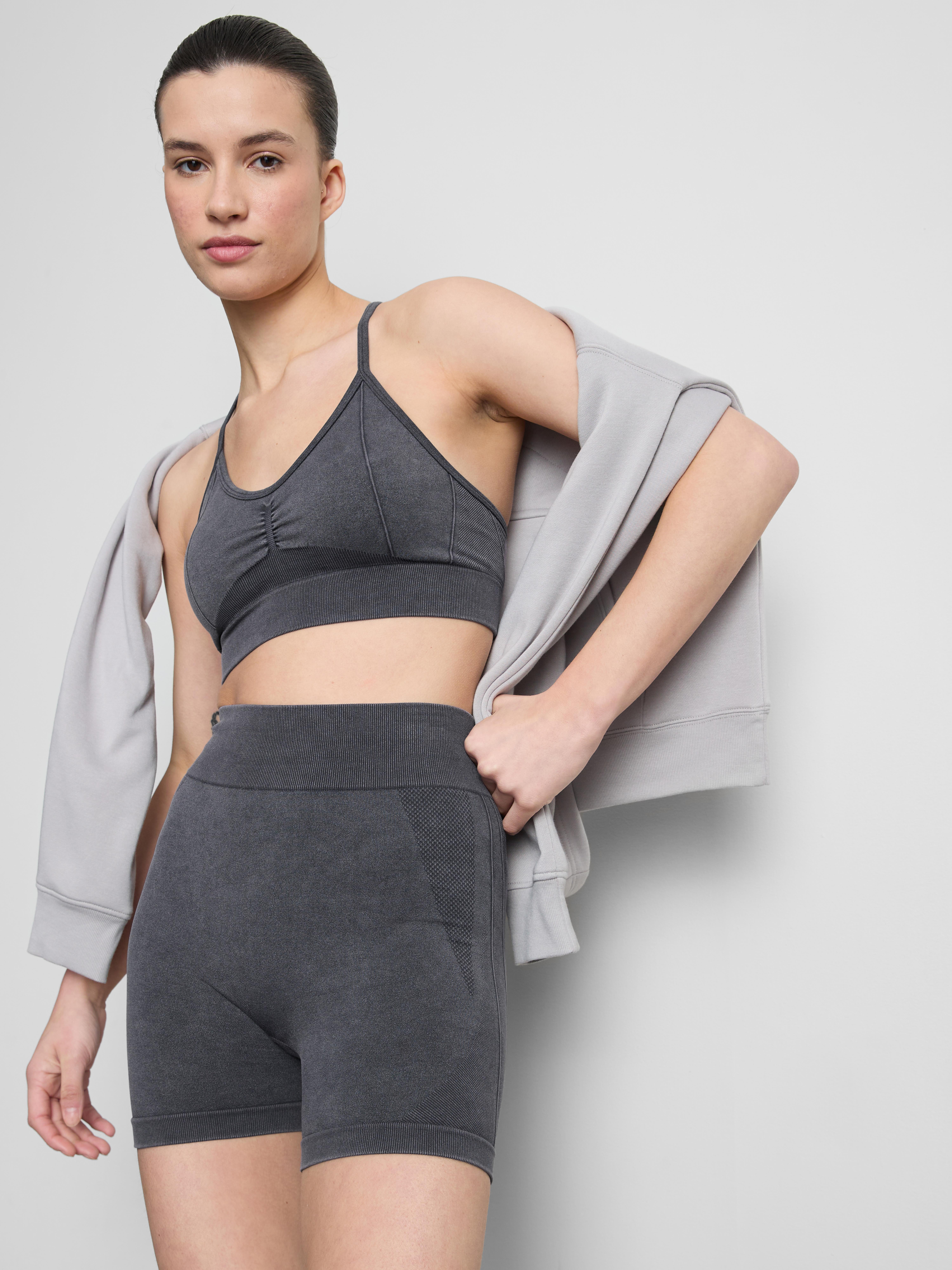 Seamless Acid Wash Active Shorts