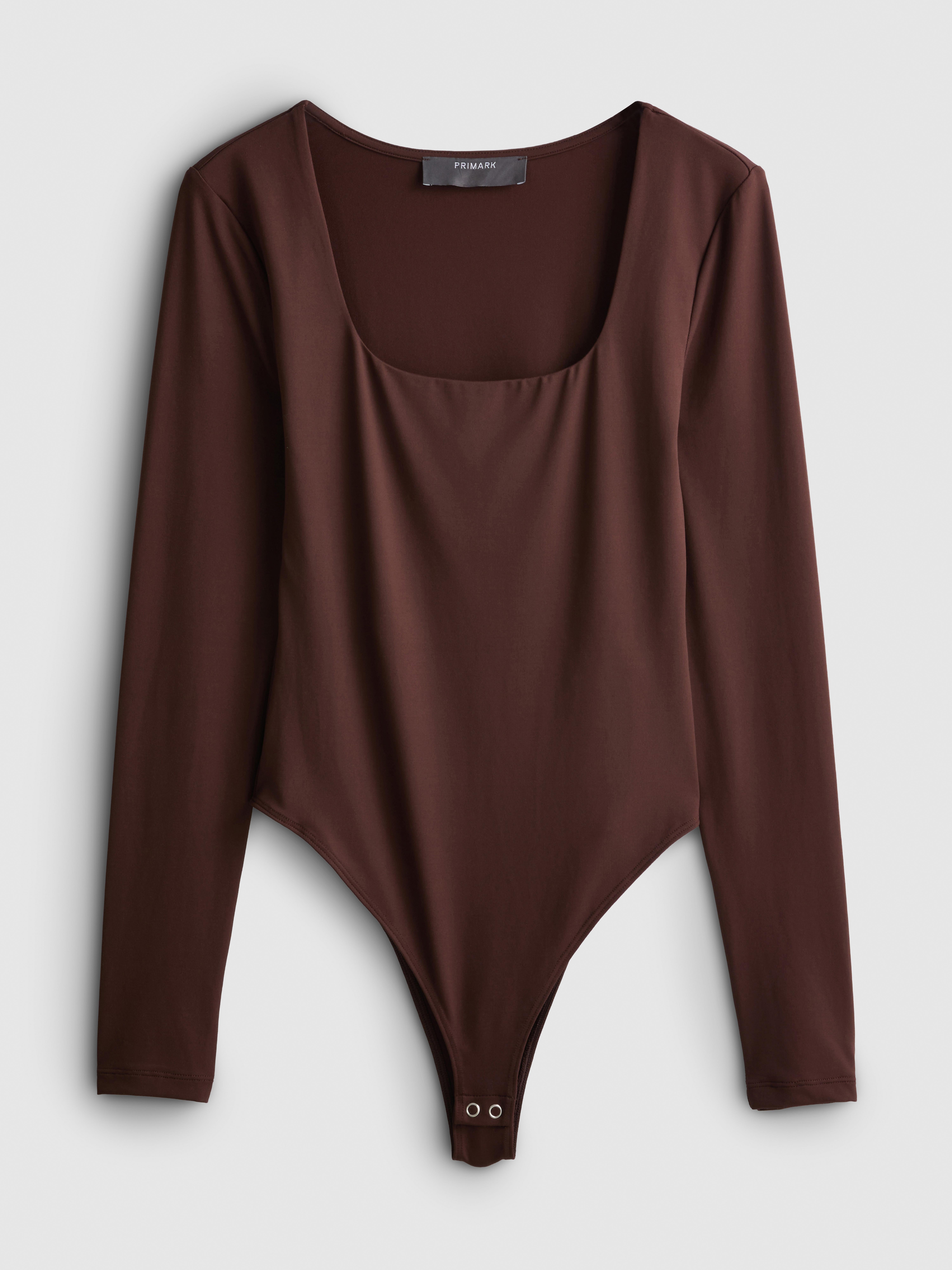 Second Skin Square Neck Long Sleeve Bodysuit