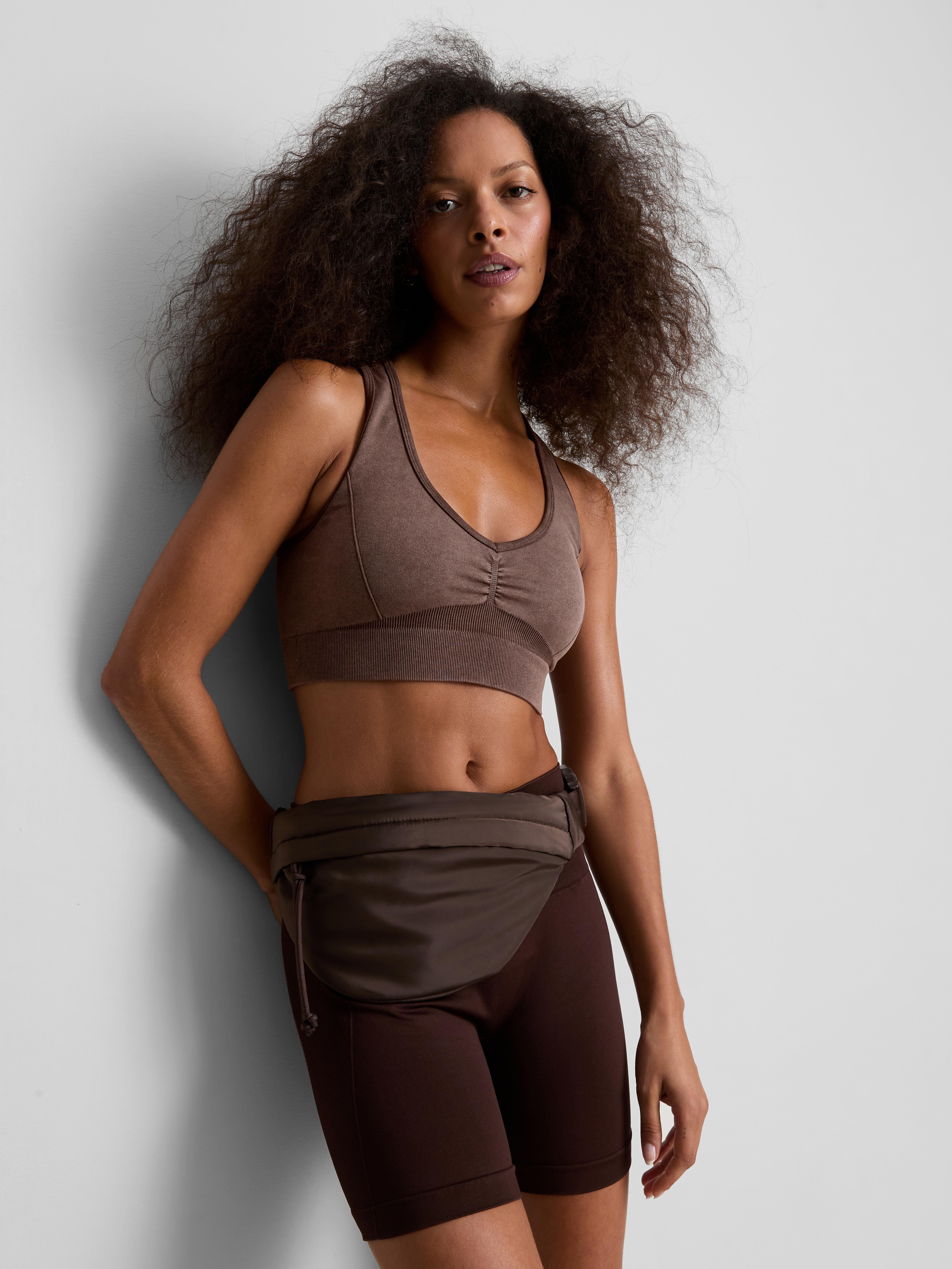 Seamless Acid Wash Active Crop Top