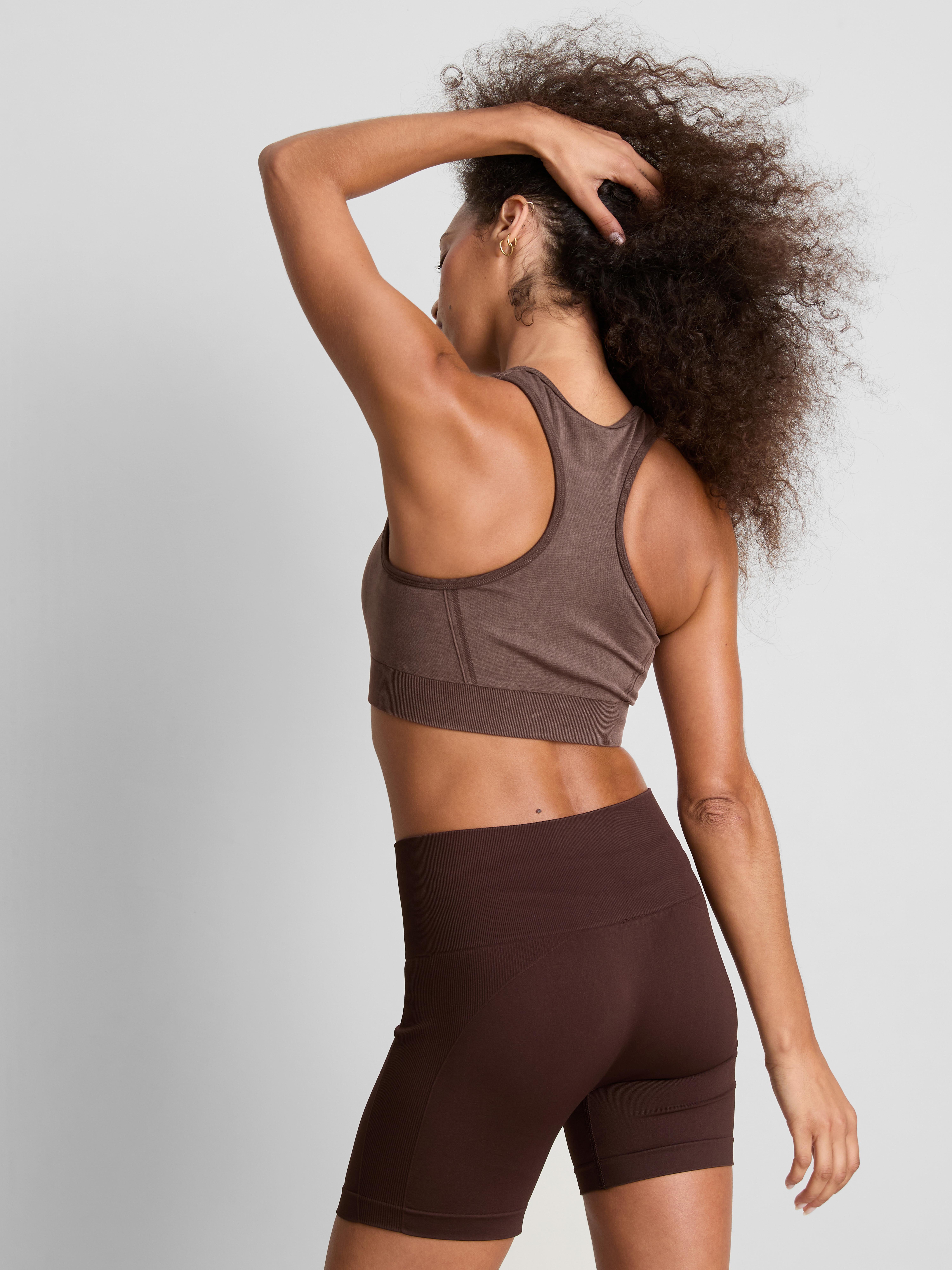 Seamless Acid Wash Active Crop Top
