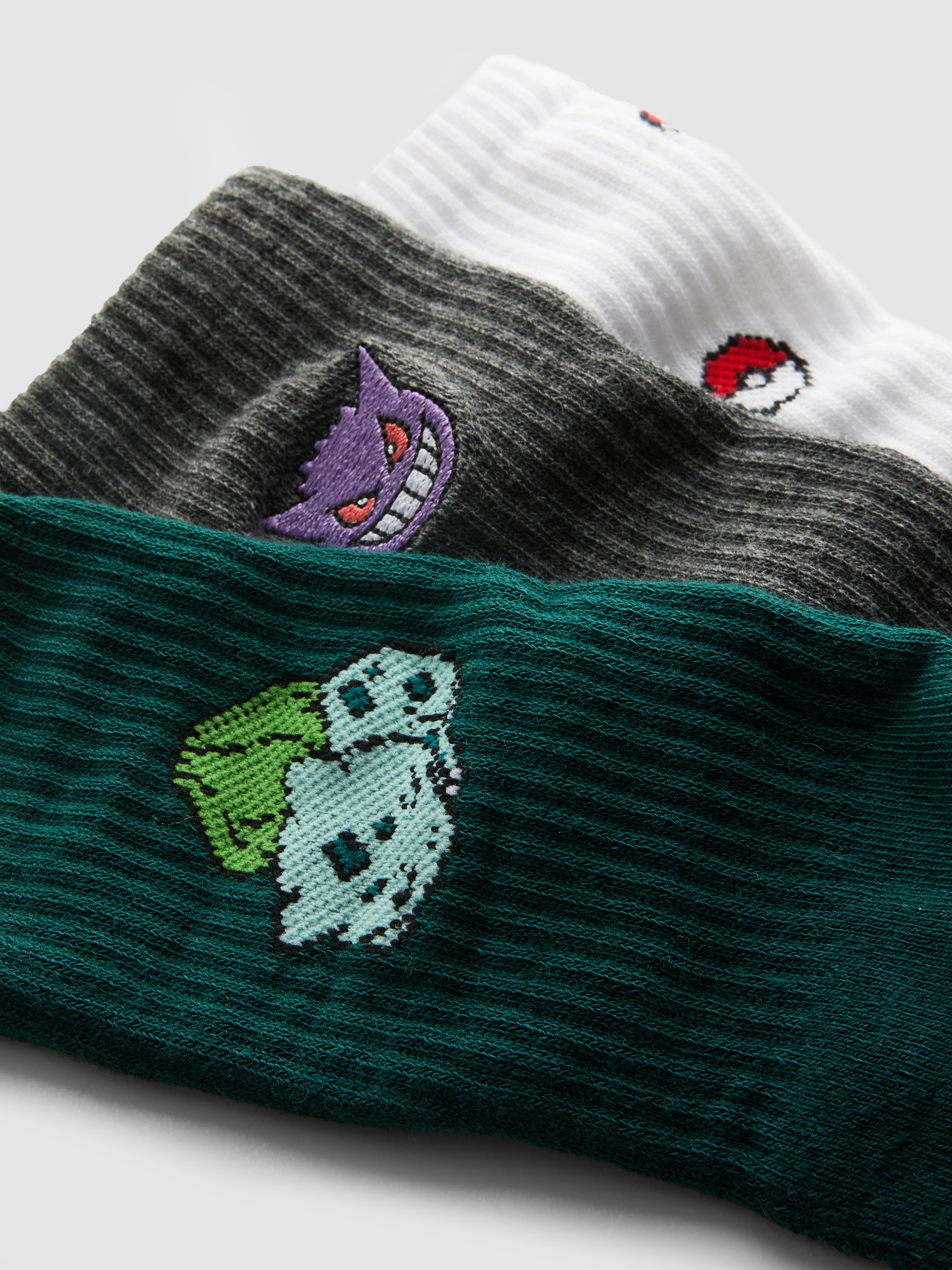 3pk Pokémon Crew Socks