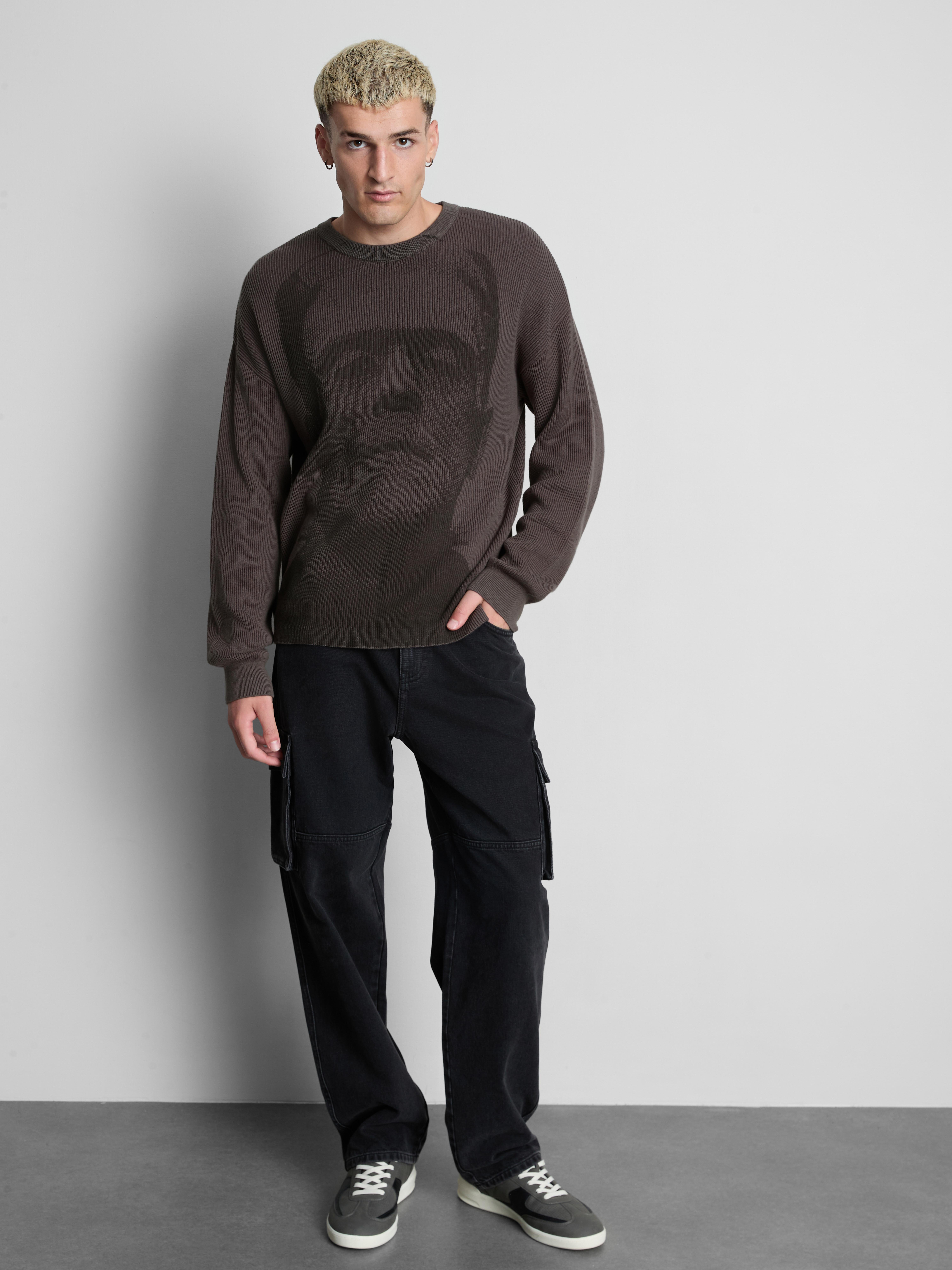 Frankenstein Pure Cotton Graphic Sweater