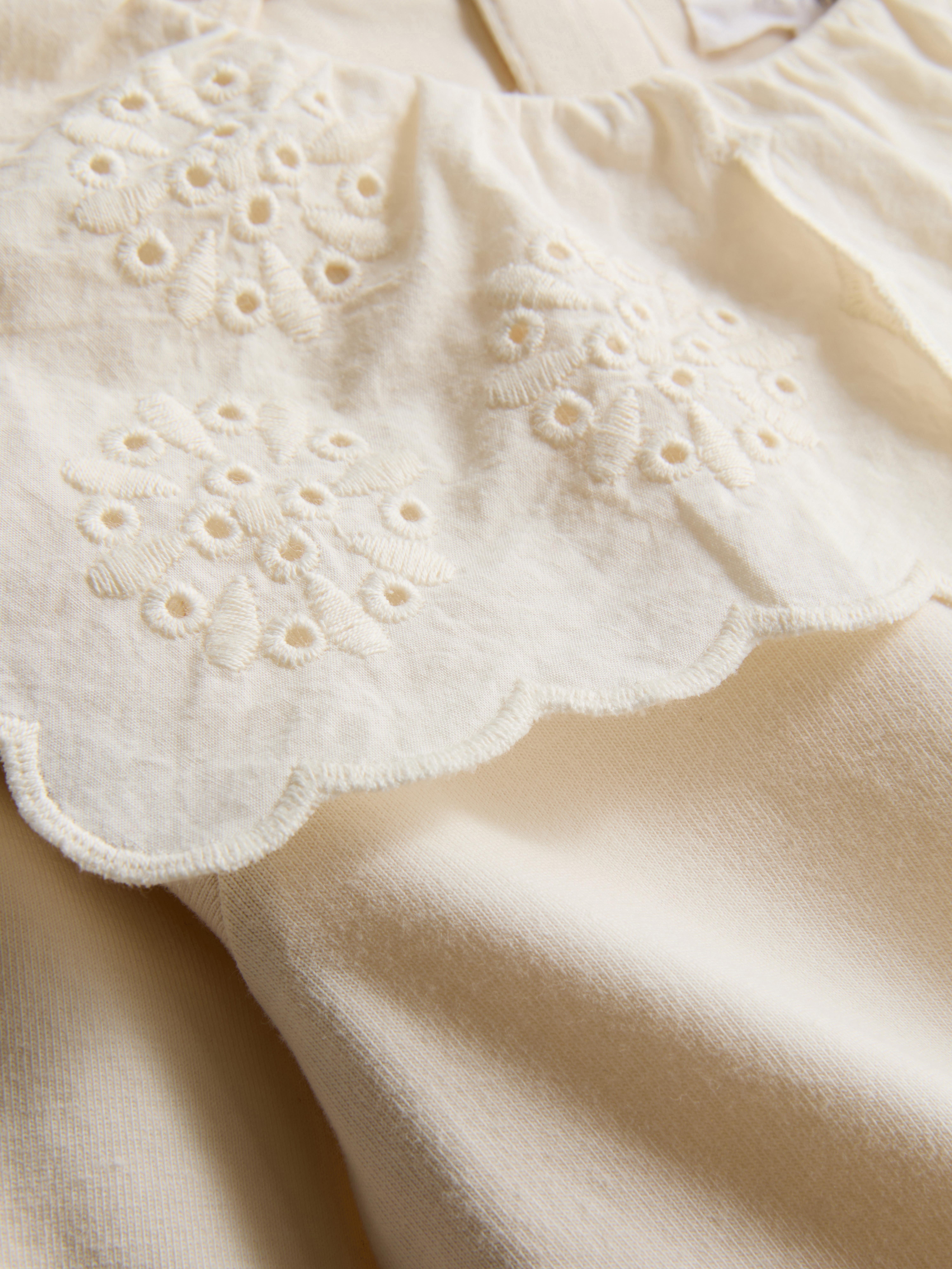 0-18mths | The Edit Eyelet Collar Newborn Bodysuit