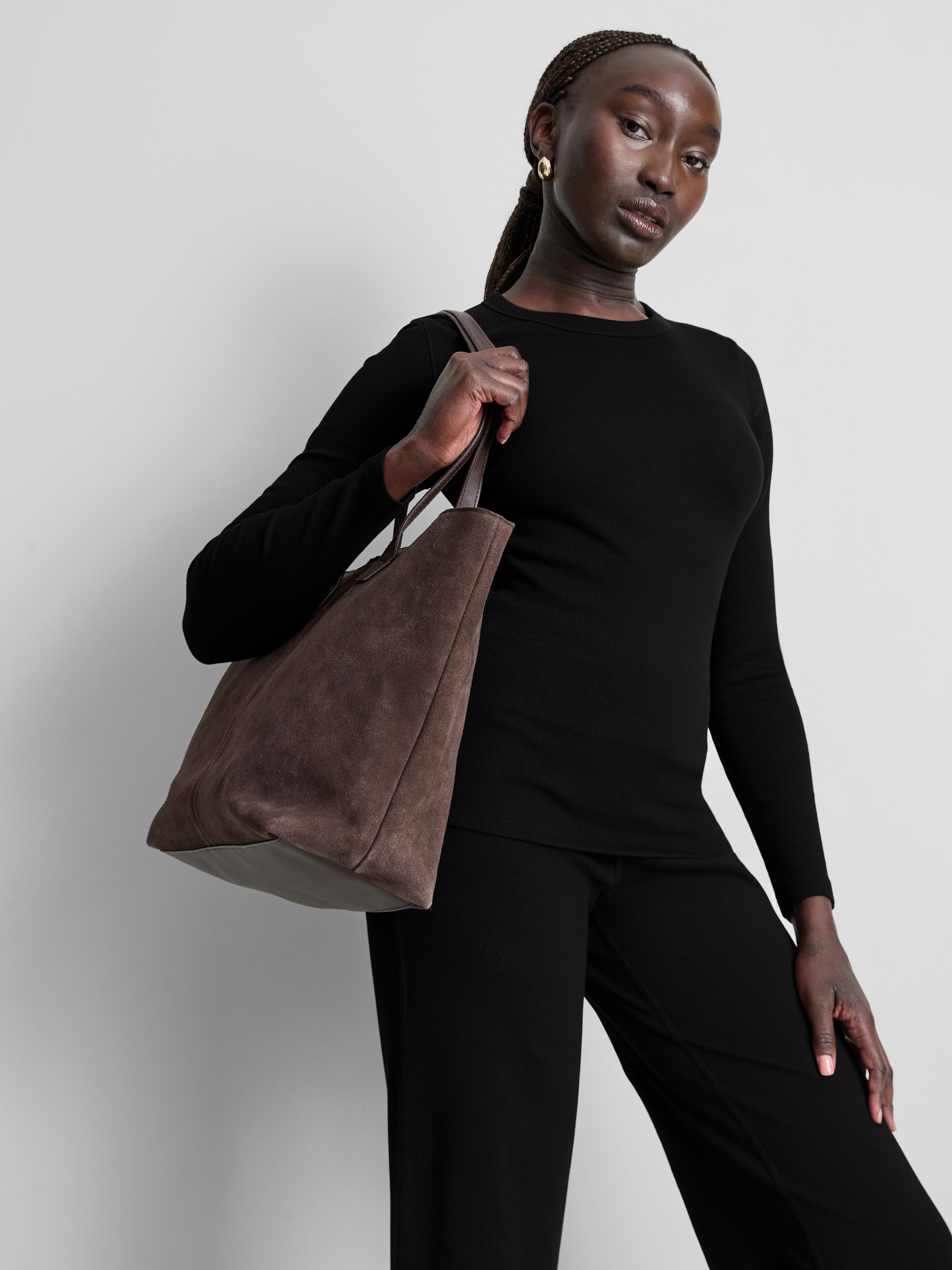 Cotton Rich Ribbed Long Sleeve Top